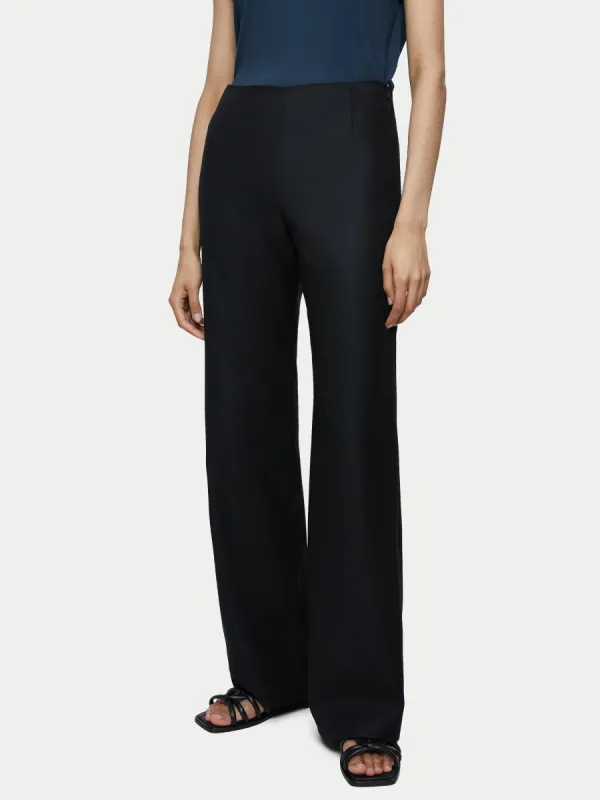 Blake Wool Twill Trouser | Black sold by Jigsaw