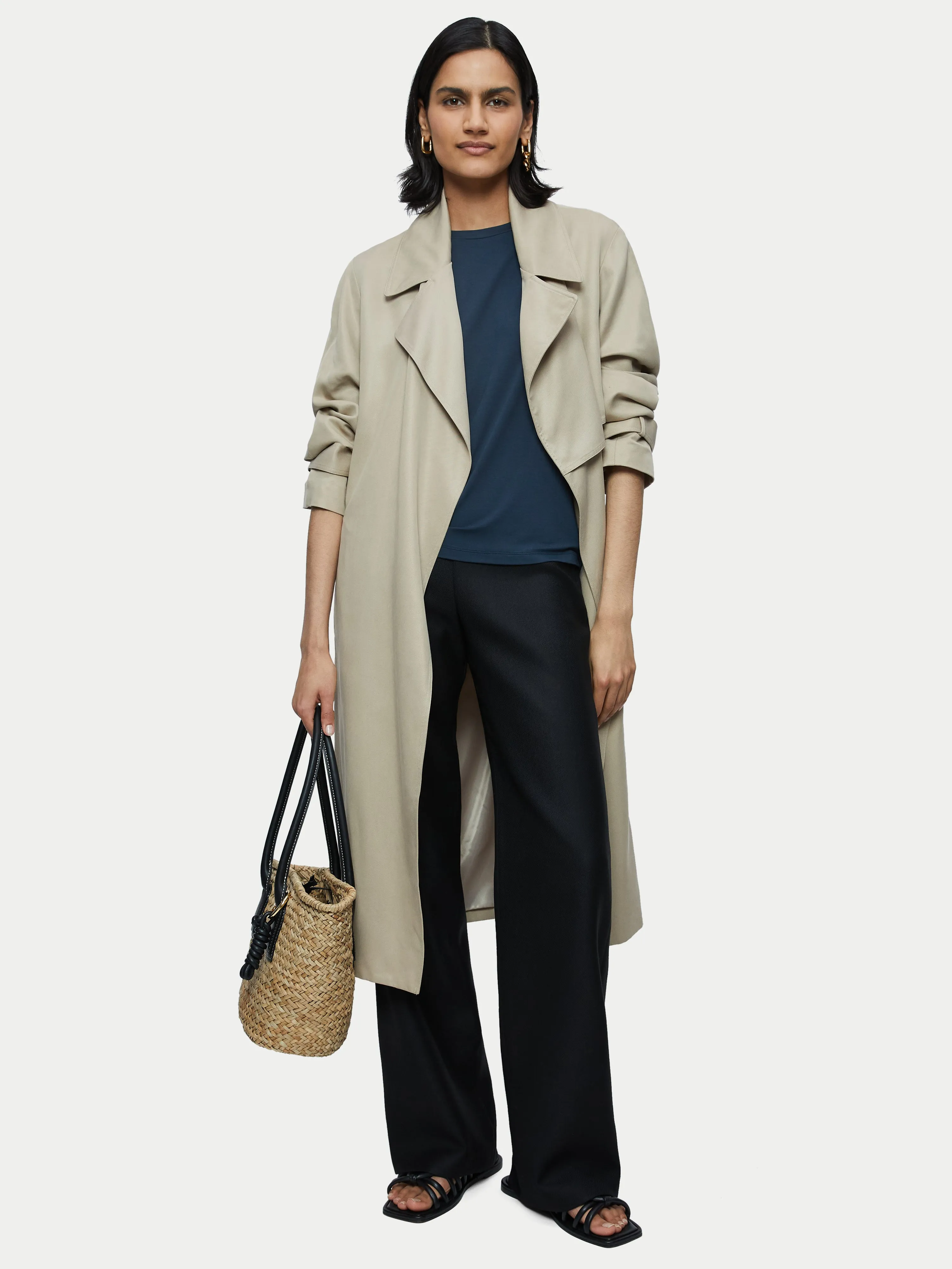 Blake Wool Twill Trouser | Black sold by Jigsaw product image thumbnail 5