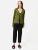 Textured Plisse Cardigan | Green sold by Jigsaw