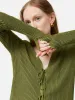 Textured Plisse Cardigan | Green sold by Jigsaw