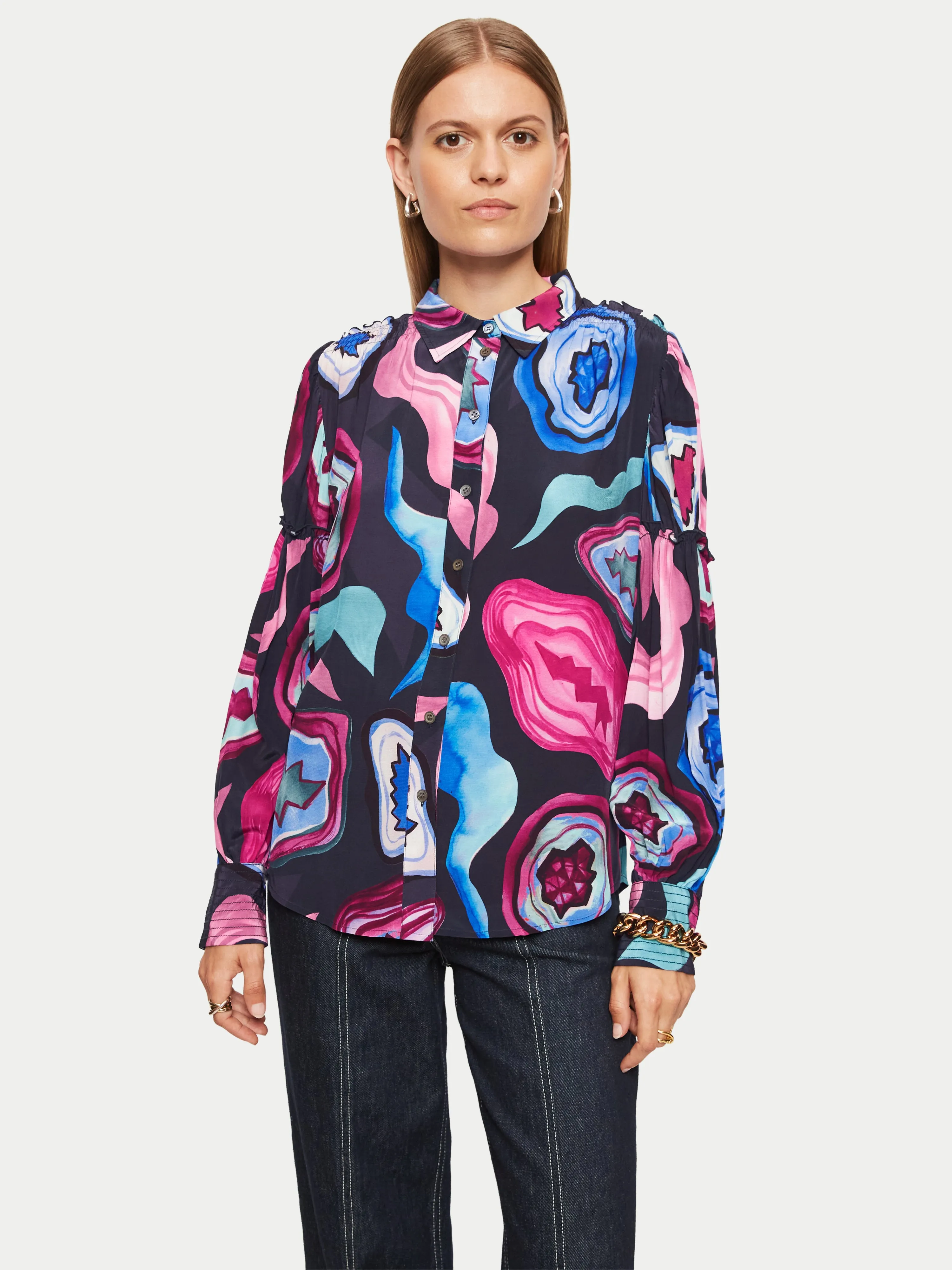 Agate Gem Shirt | Pink sold by Jigsaw product image thumbnail 2