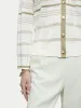 Linen Cotton Stripe Cardigan | Ivory sold by Jigsaw