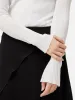 Irregular Plisse Crew Top | White sold by Jigsaw
