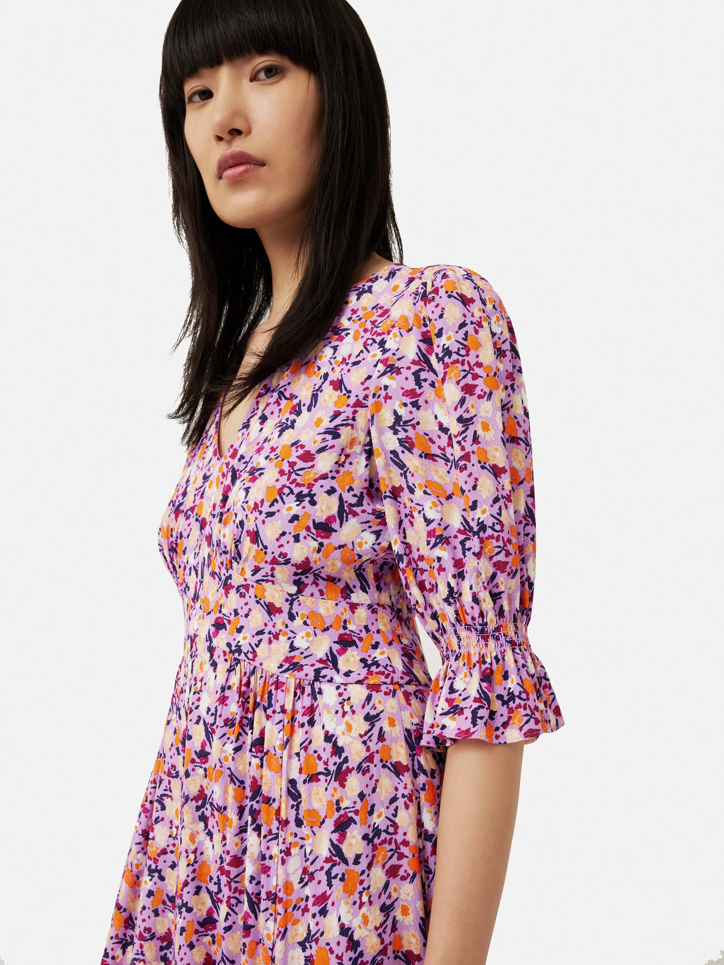 Carnation Midi Dress | Pink sold by Jigsaw product image thumbnail 3