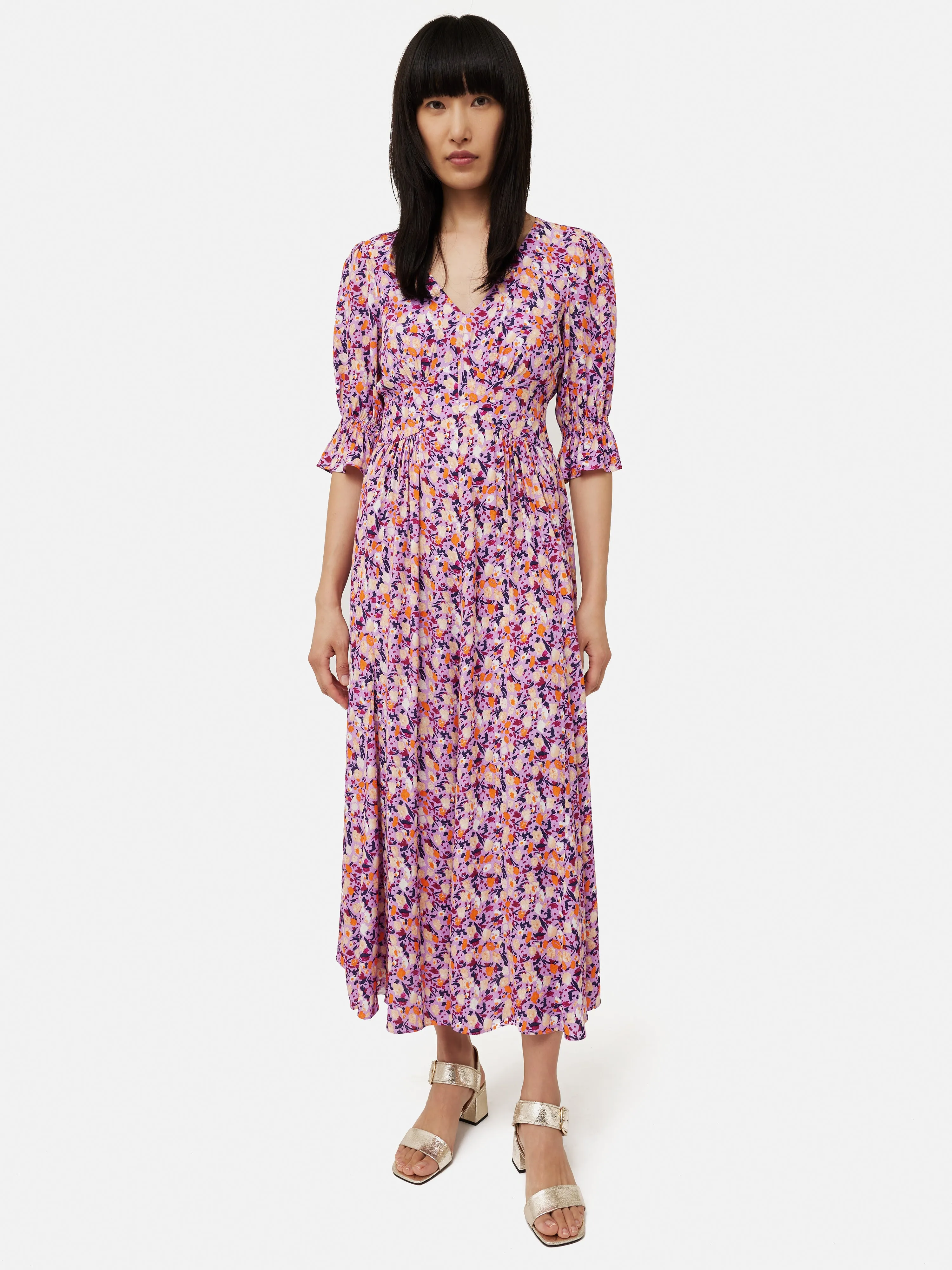 Carnation Midi Dress | Pink sold by Jigsaw product image thumbnail 2