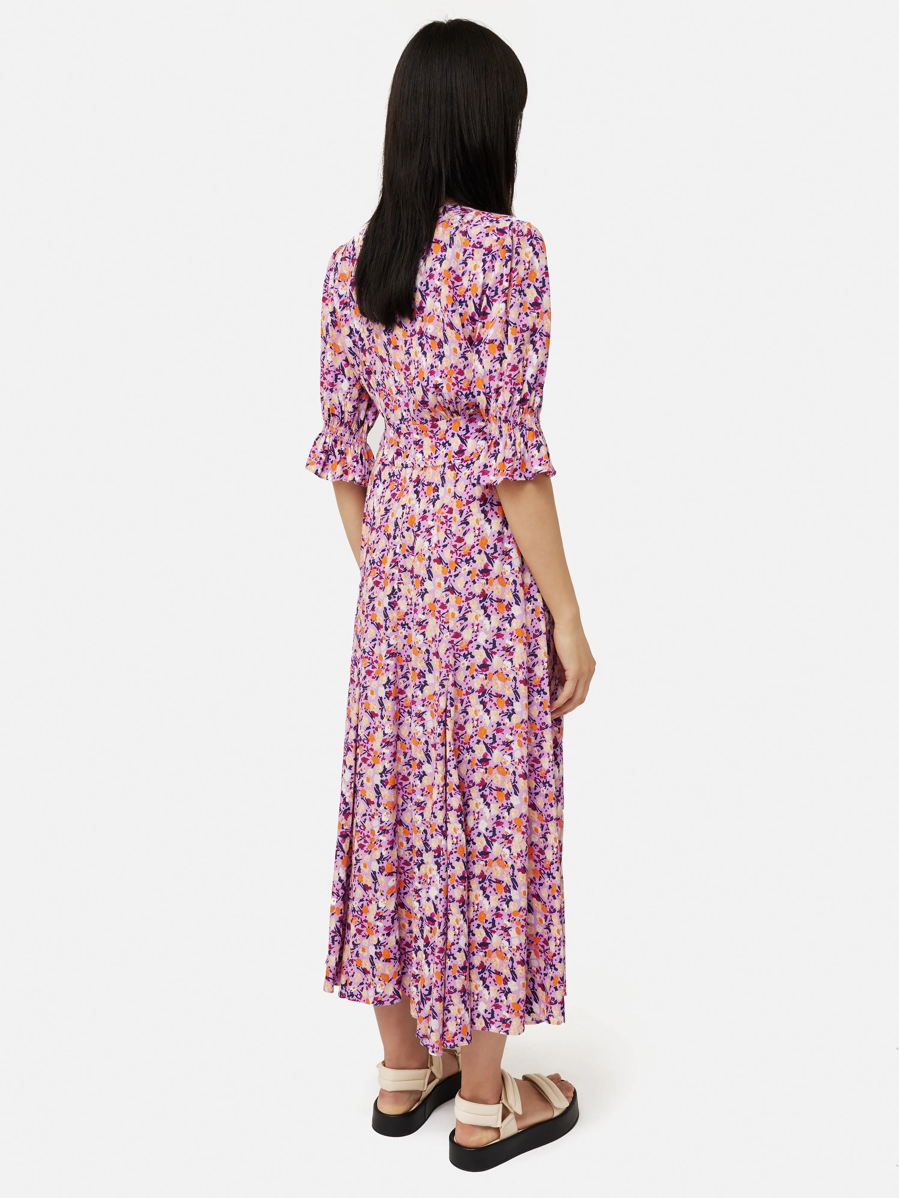 Carnation Midi Dress | Pink sold by Jigsaw product image thumbnail 5