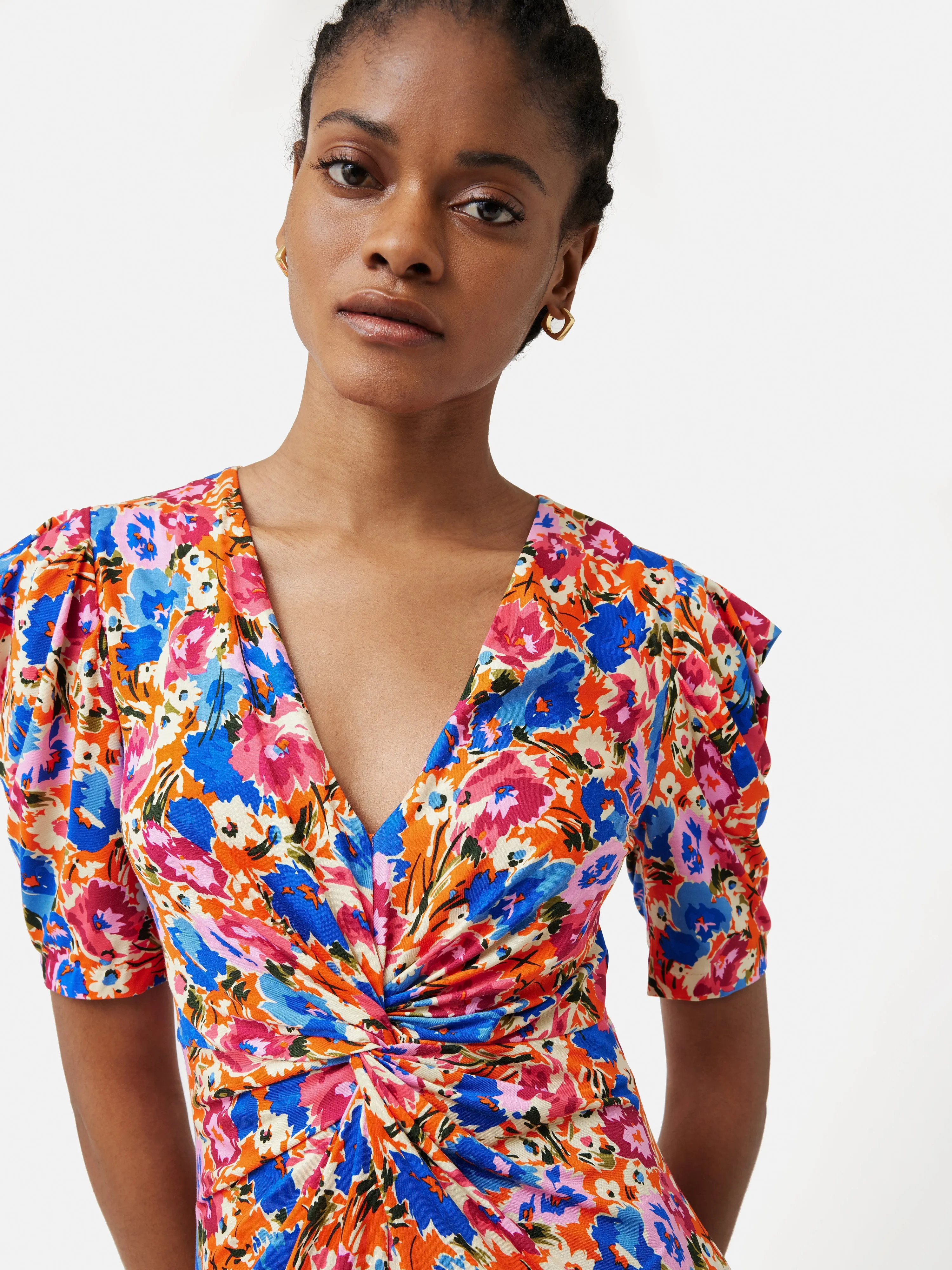 Abstract Meadow Jersey Dress | Multi sold by Jigsaw product image thumbnail 2