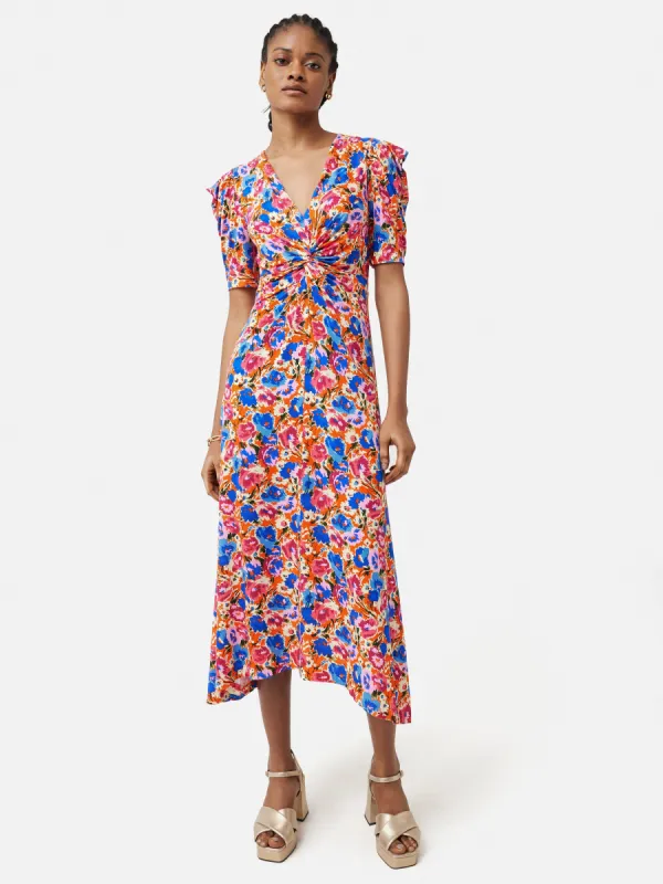 Abstract Meadow Jersey Dress | Multi sold by Jigsaw