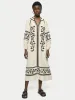 Linen-blend Embroidery Maxi Dress | Cream sold by Jigsaw