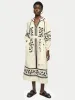 Linen-blend Embroidery Maxi Dress | Cream sold by Jigsaw