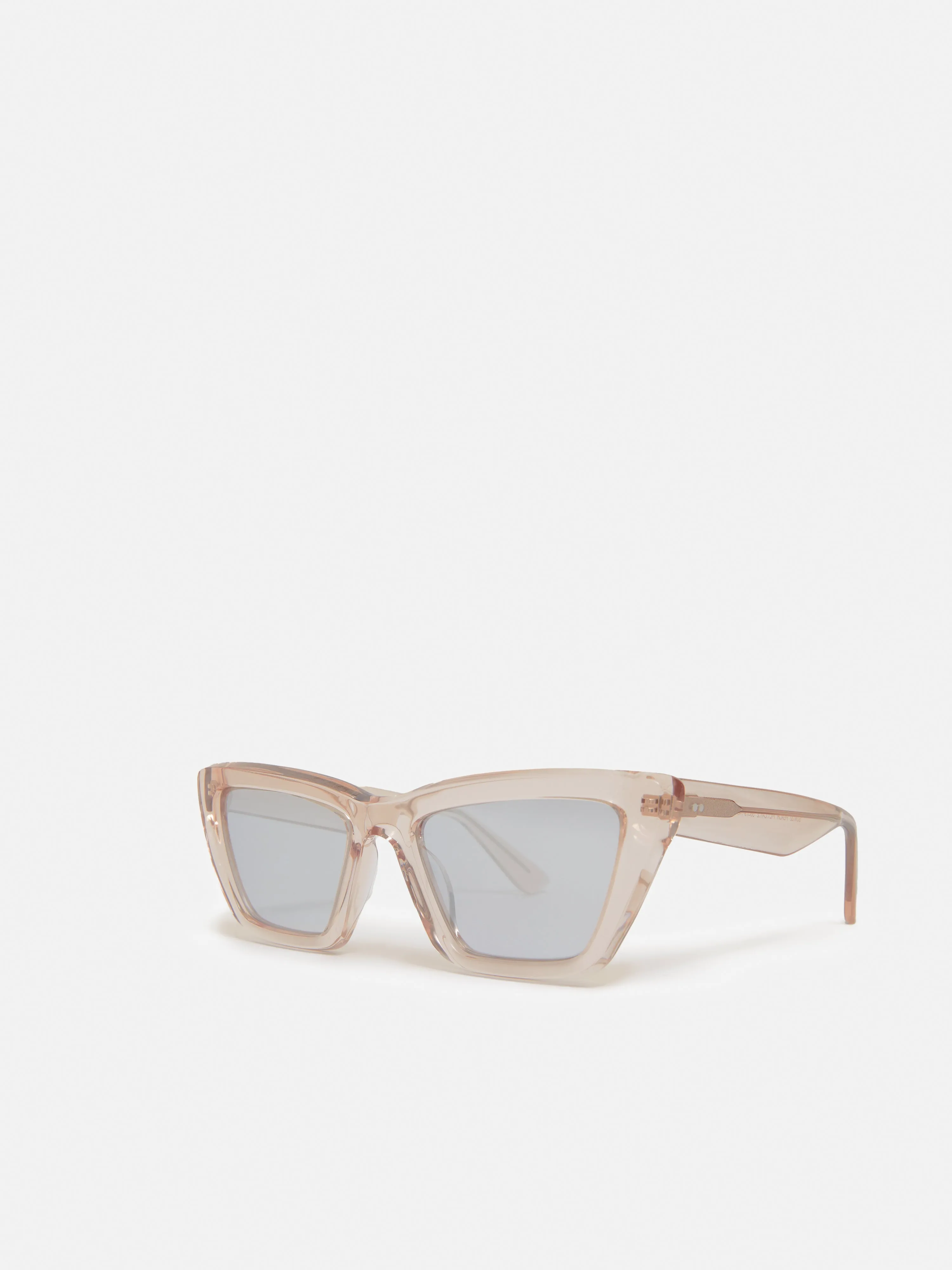 Shere Angled Cats Eye Sunglasses | Peach sold by Jigsaw product image thumbnail 3