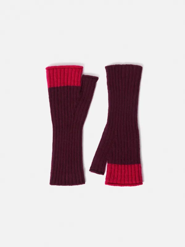 Ribbed Wool Mittens | Multi sold by Jigsaw