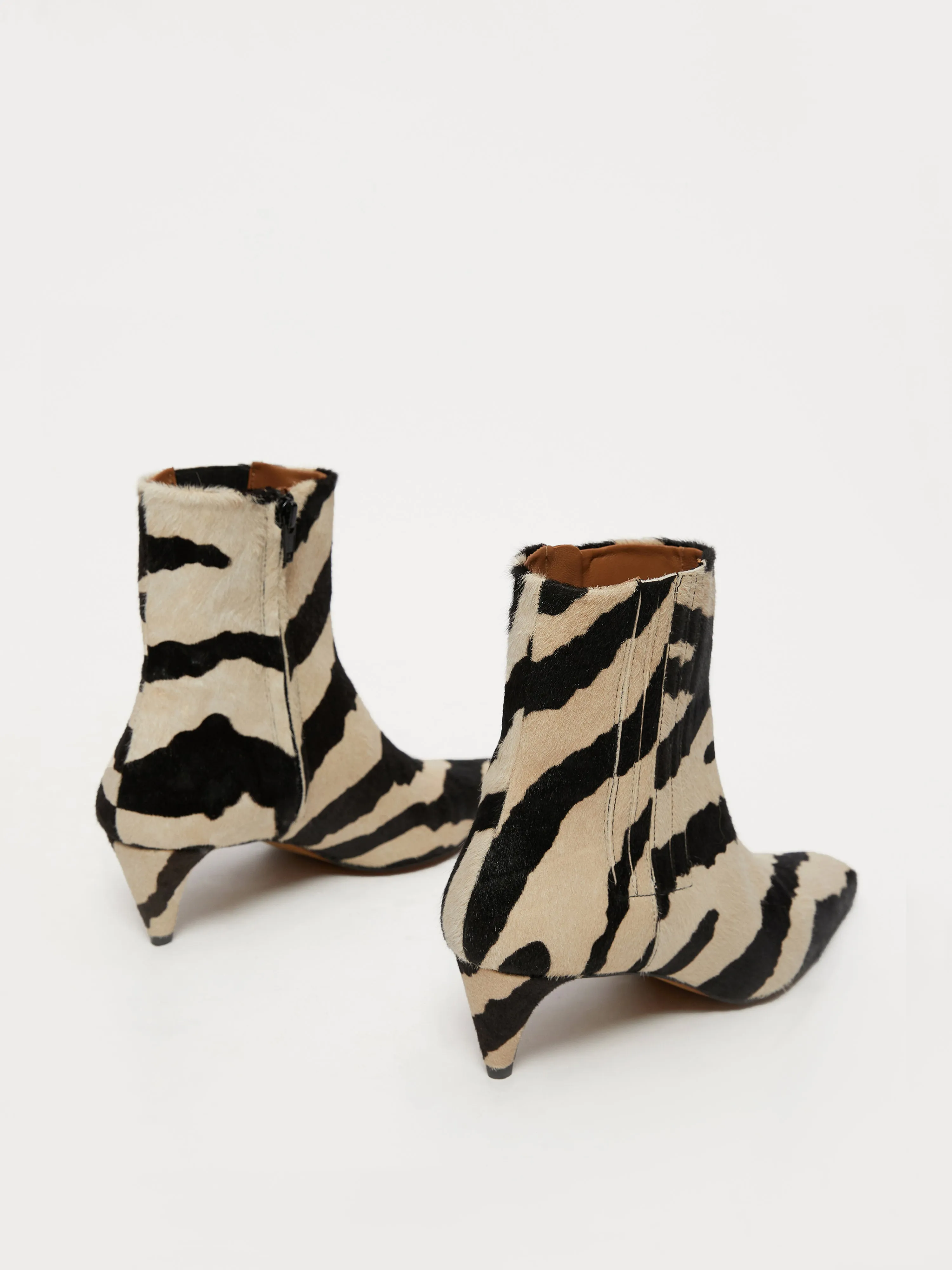 Olivia Heeled Ankle Boot | Zebra sold by Jigsaw product image thumbnail 3
