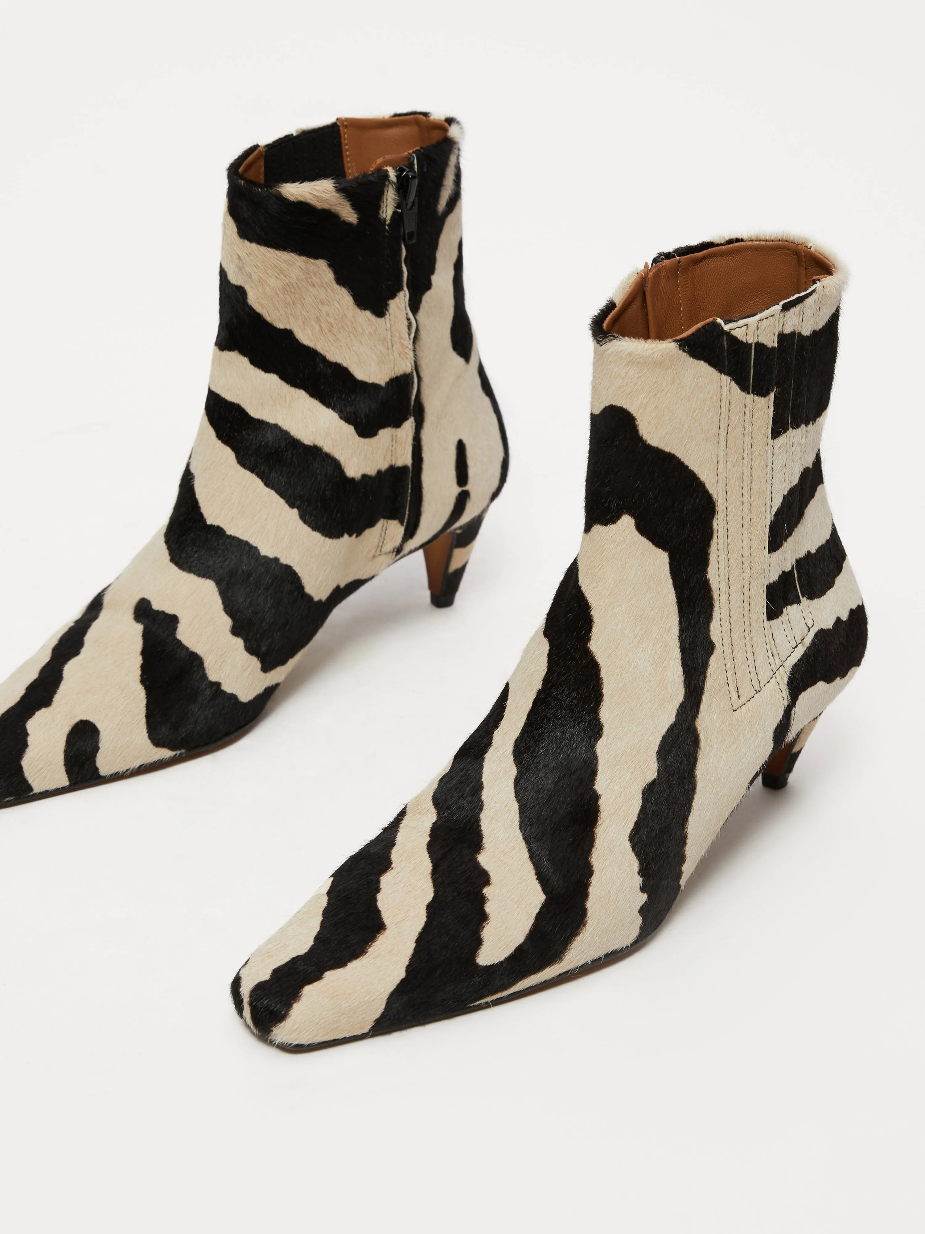 Olivia Heeled Ankle Boot | Zebra sold by Jigsaw product image thumbnail 2