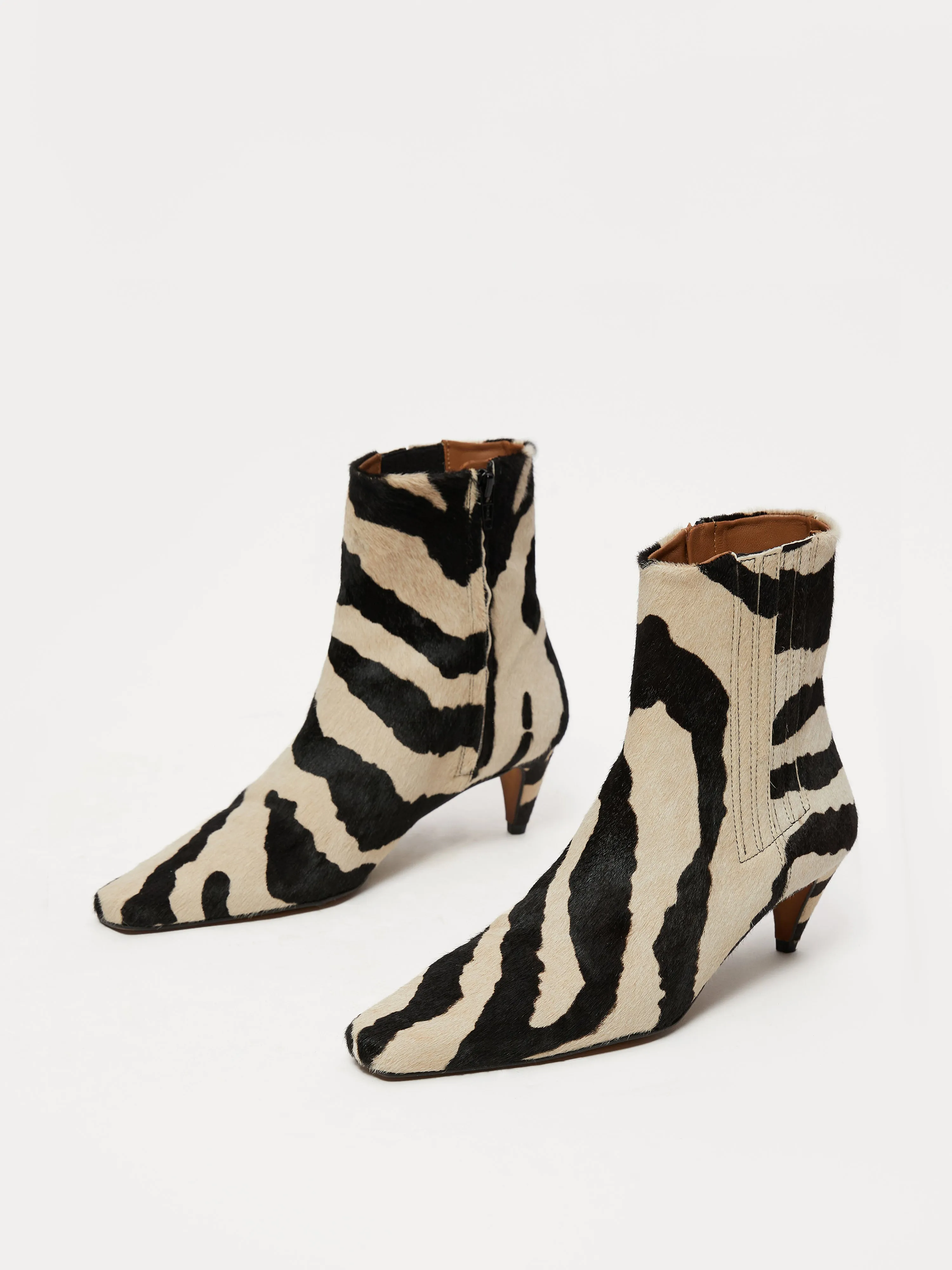 Olivia Heeled Ankle Boot | Zebra sold by Jigsaw product image thumbnail 4