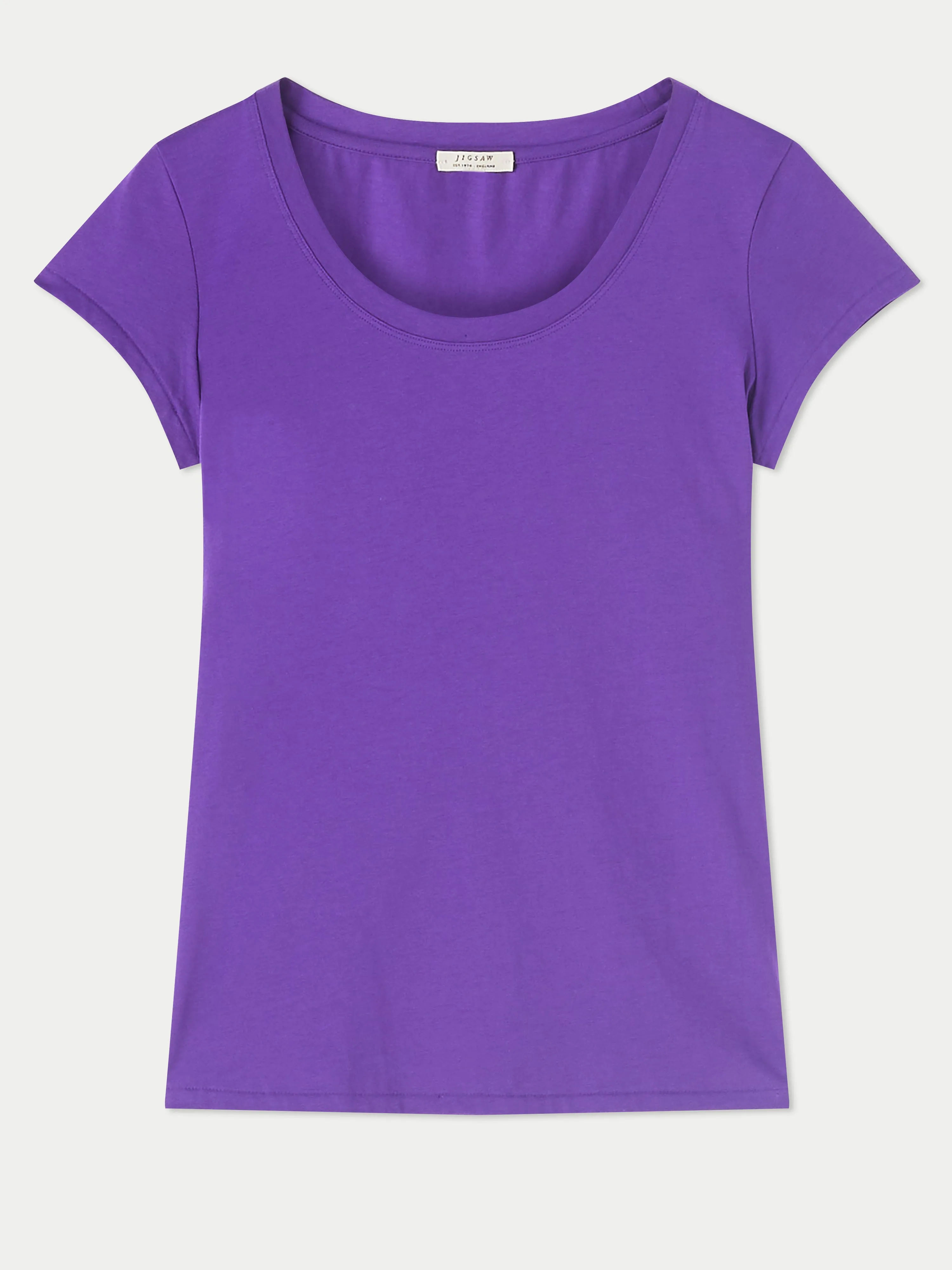 Supima Cotton Short Sleeve Tee | Violet sold by Jigsaw product image thumbnail 3