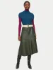 Rib Turtleneck Relaxed Tank | Blue sold by Jigsaw