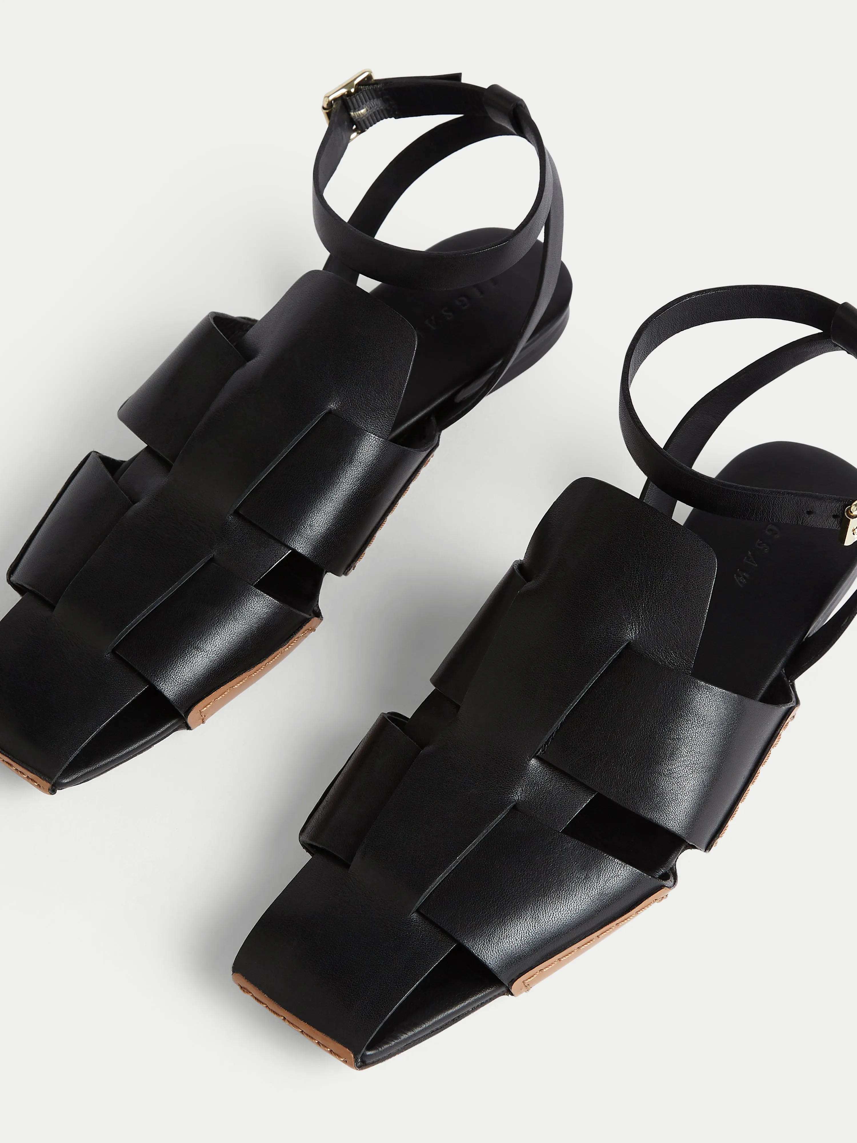 Sutton Leather Woven Sandal | Black sold by Jigsaw product image thumbnail 3