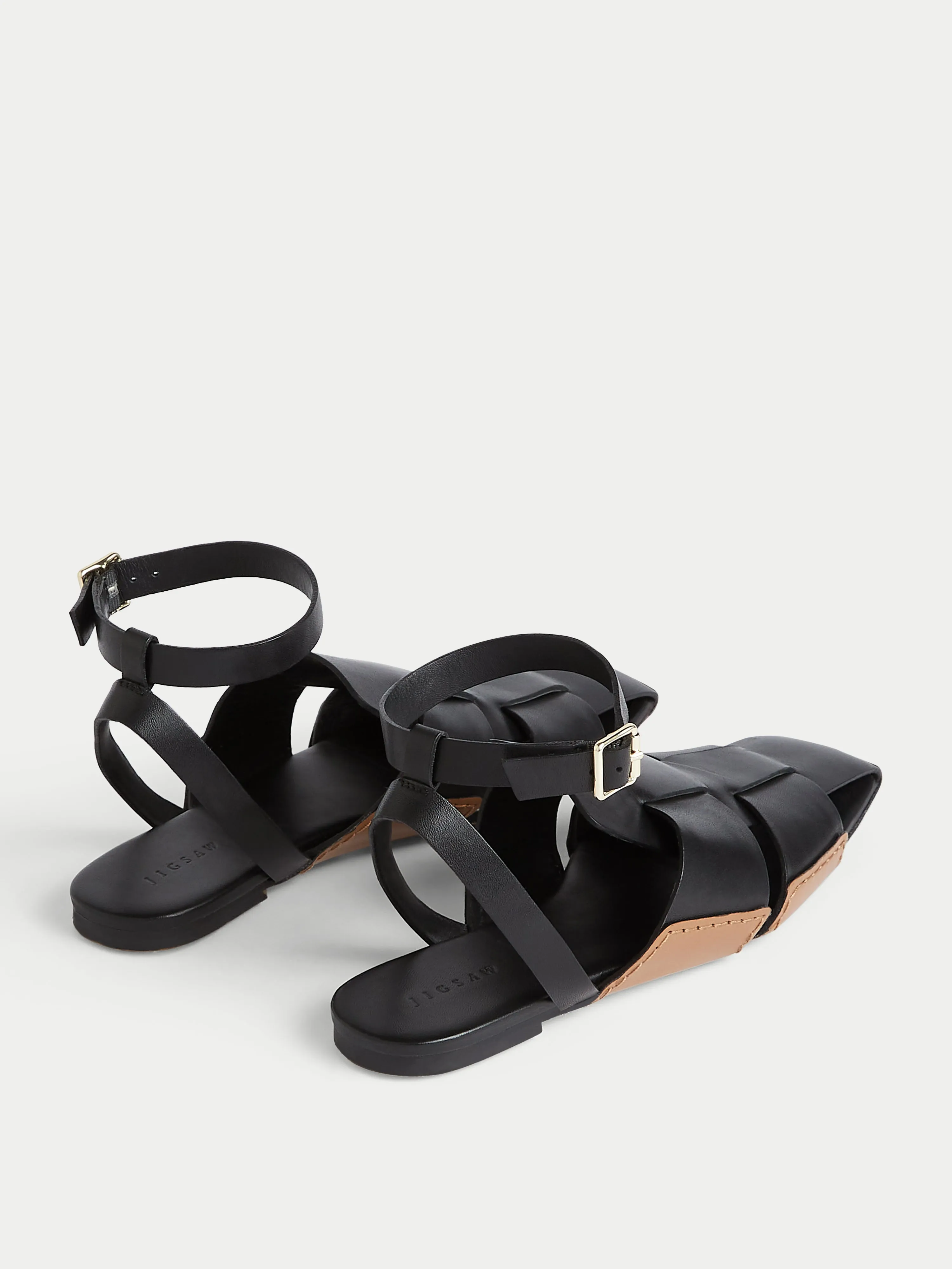Sutton Leather Woven Sandal | Black sold by Jigsaw product image thumbnail 4