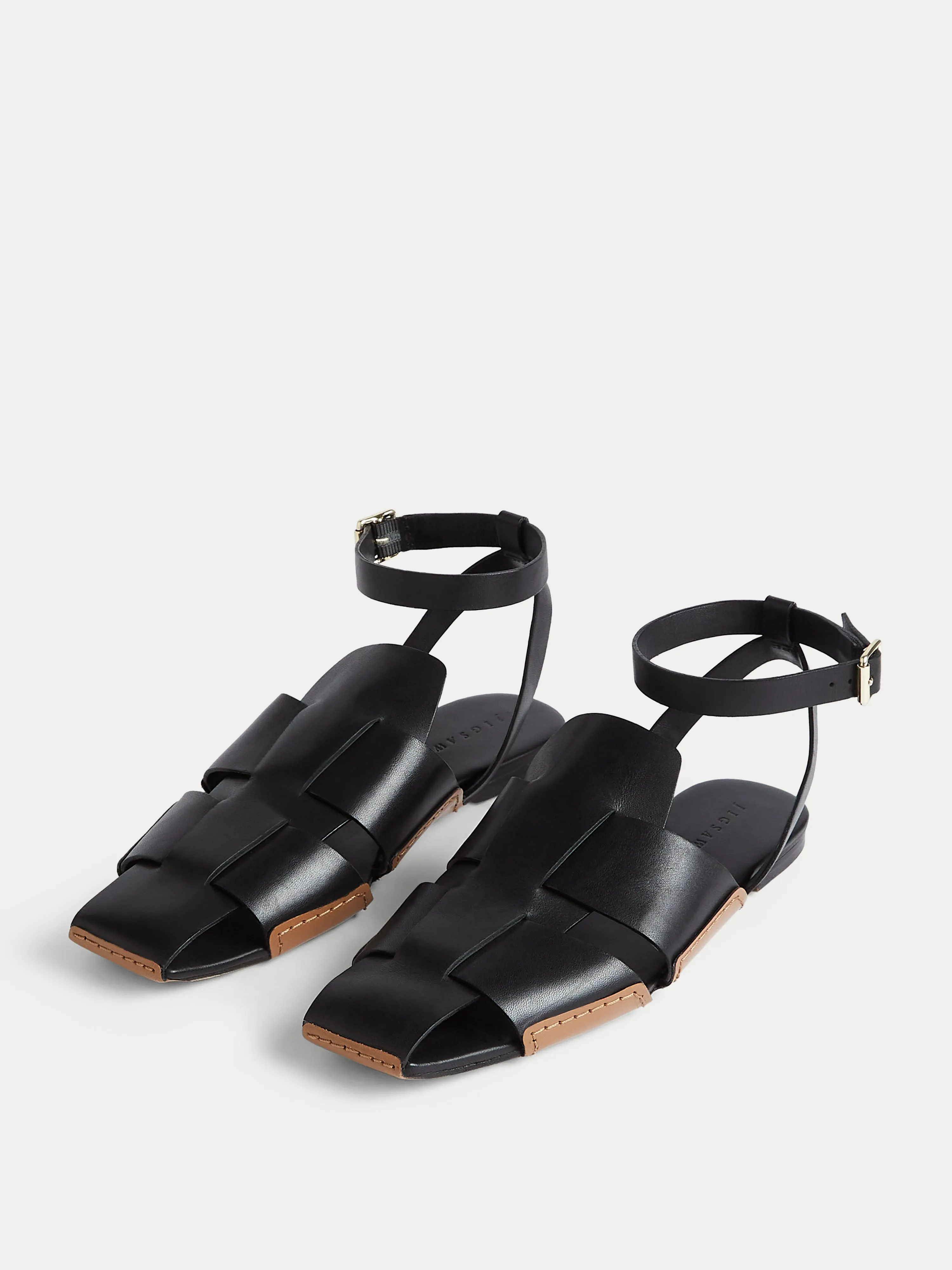 Sutton Leather Woven Sandal | Black sold by Jigsaw product image thumbnail 2