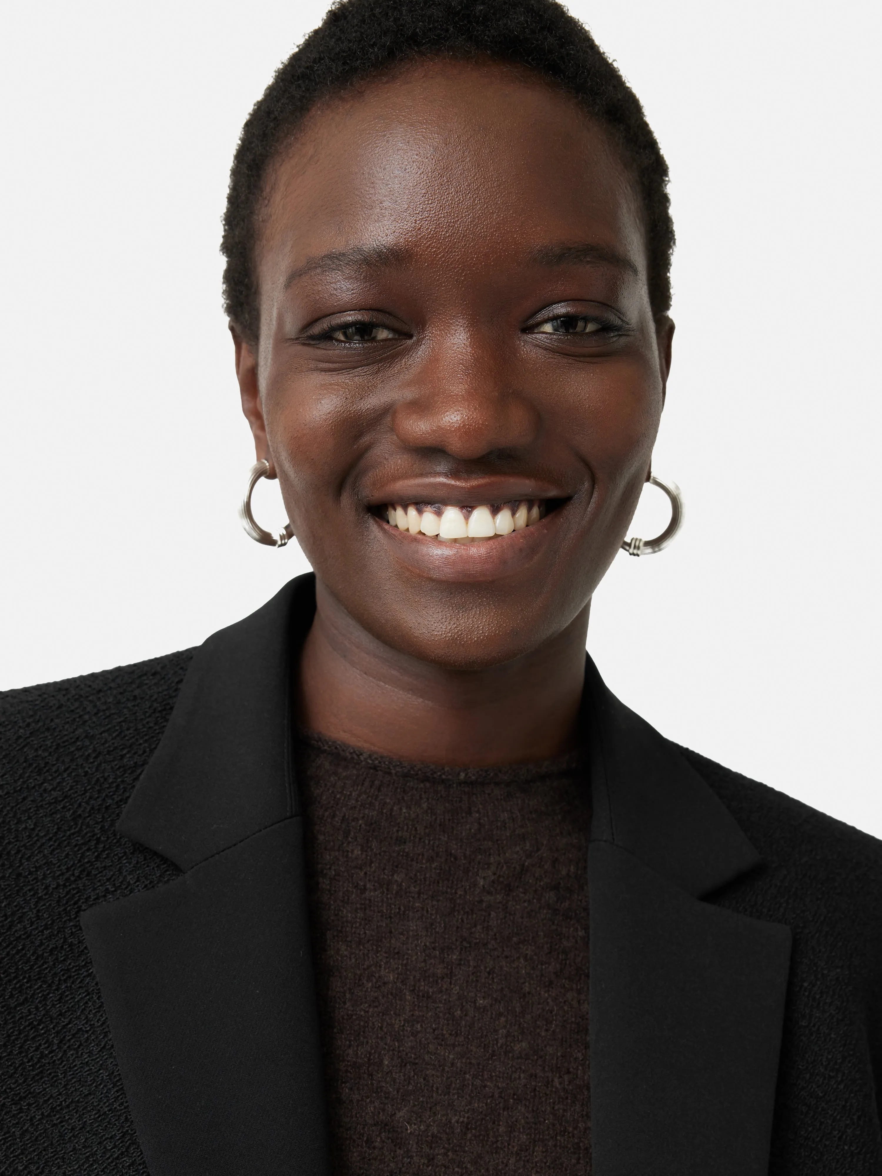 Boucle Mix Cropped Jacket | Black sold by Jigsaw product image thumbnail 3