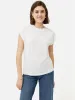 Whitney High Neck T-shirt | White sold by Jigsaw