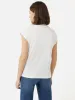 Whitney High Neck T-shirt | White sold by Jigsaw