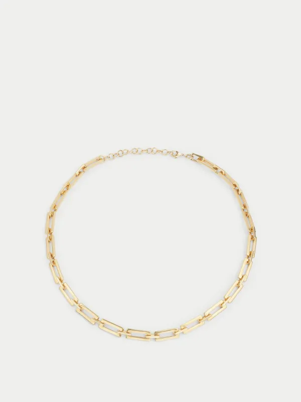 Square Link Necklace | Gold sold by Jigsaw