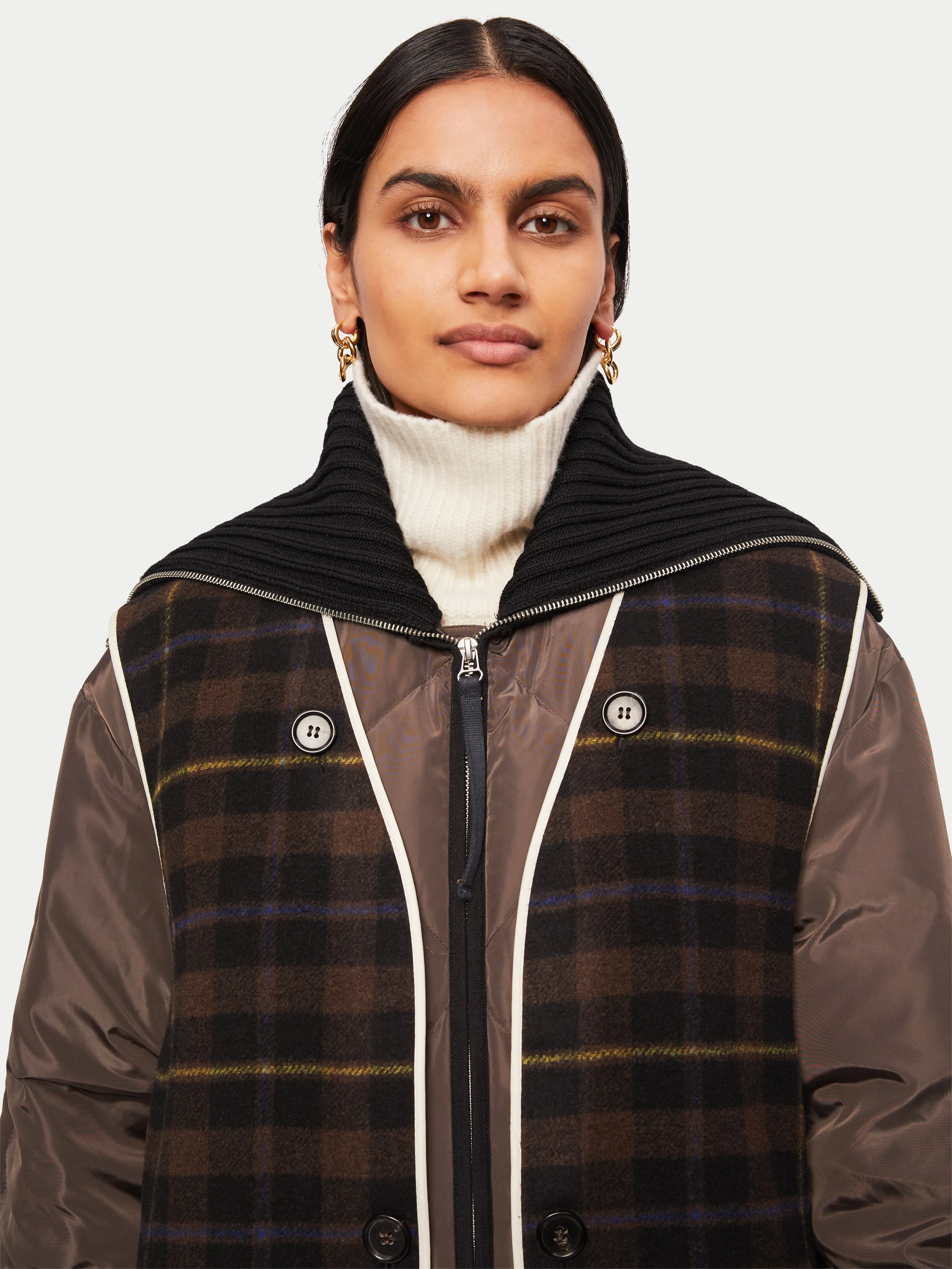 Collagerie Liner Coat | Brown sold by Jigsaw product image thumbnail 2