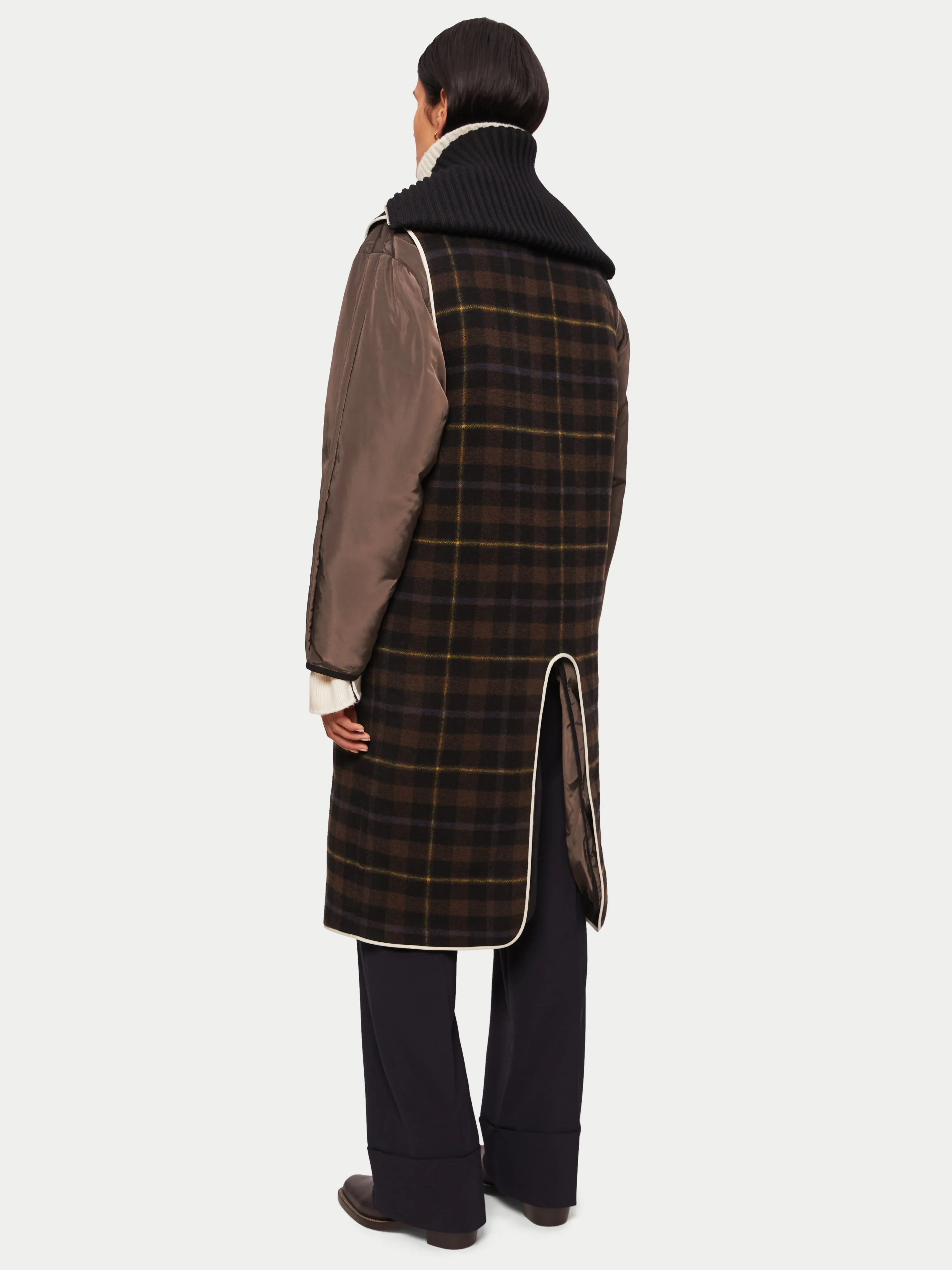 Collagerie Liner Coat | Brown sold by Jigsaw product image thumbnail 5