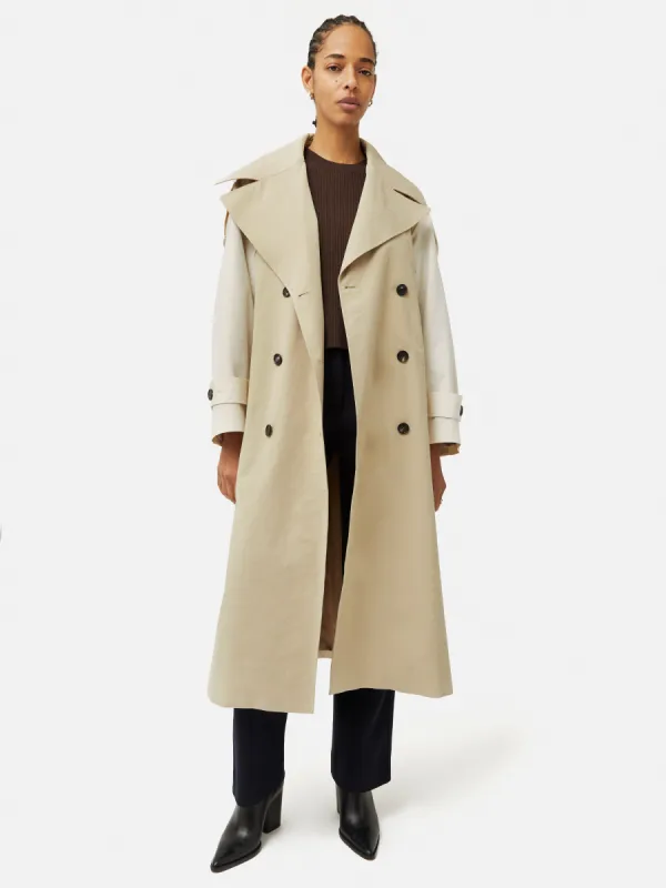 Panelled Trench Coat | Multi sold by Jigsaw