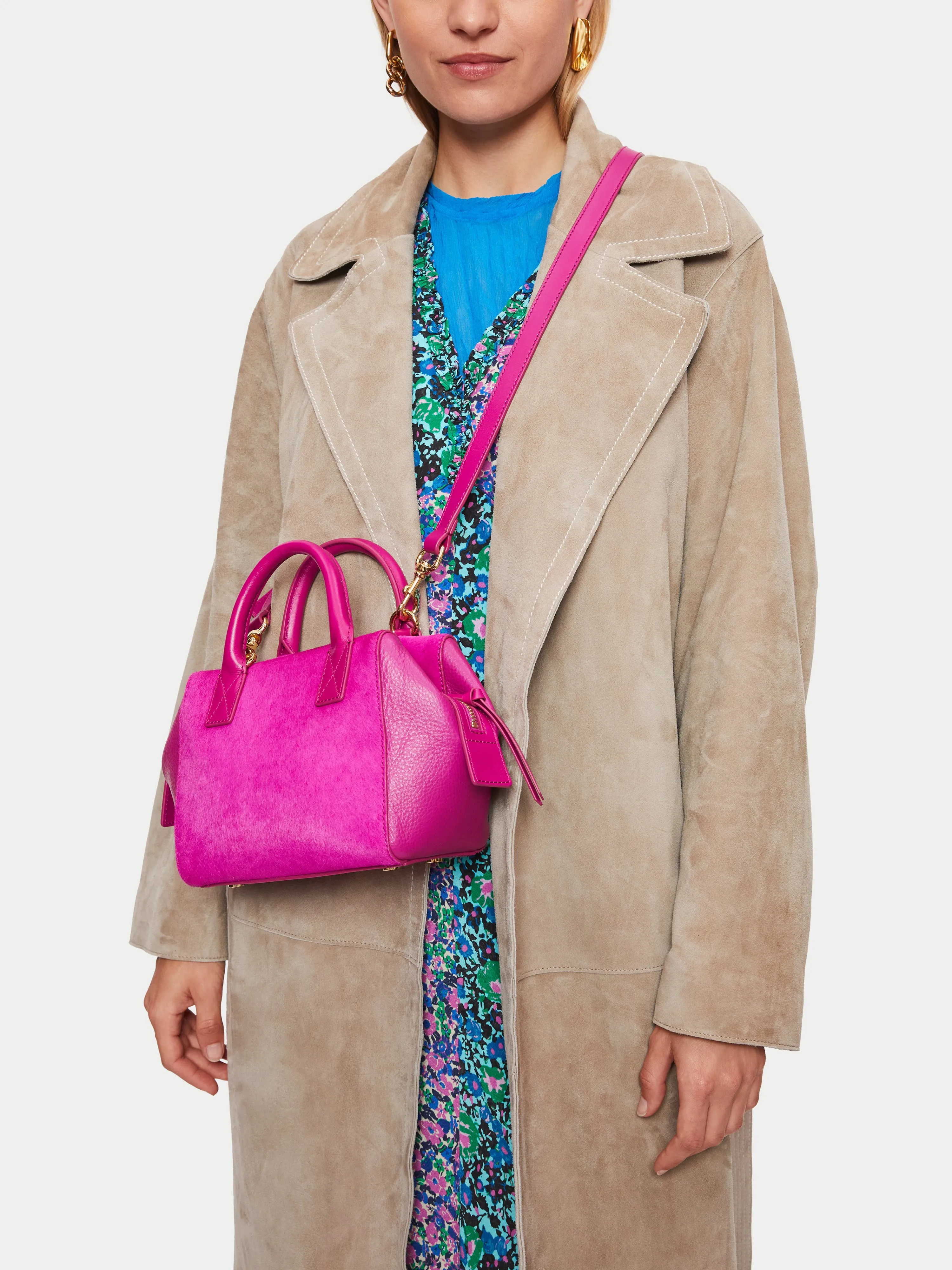 Alix Calf Hair Mix Mini Bag | Pink sold by Jigsaw product image thumbnail 2