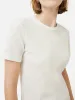 Cotton Luxe Short Sleeve Tee | Cream sold by Jigsaw
