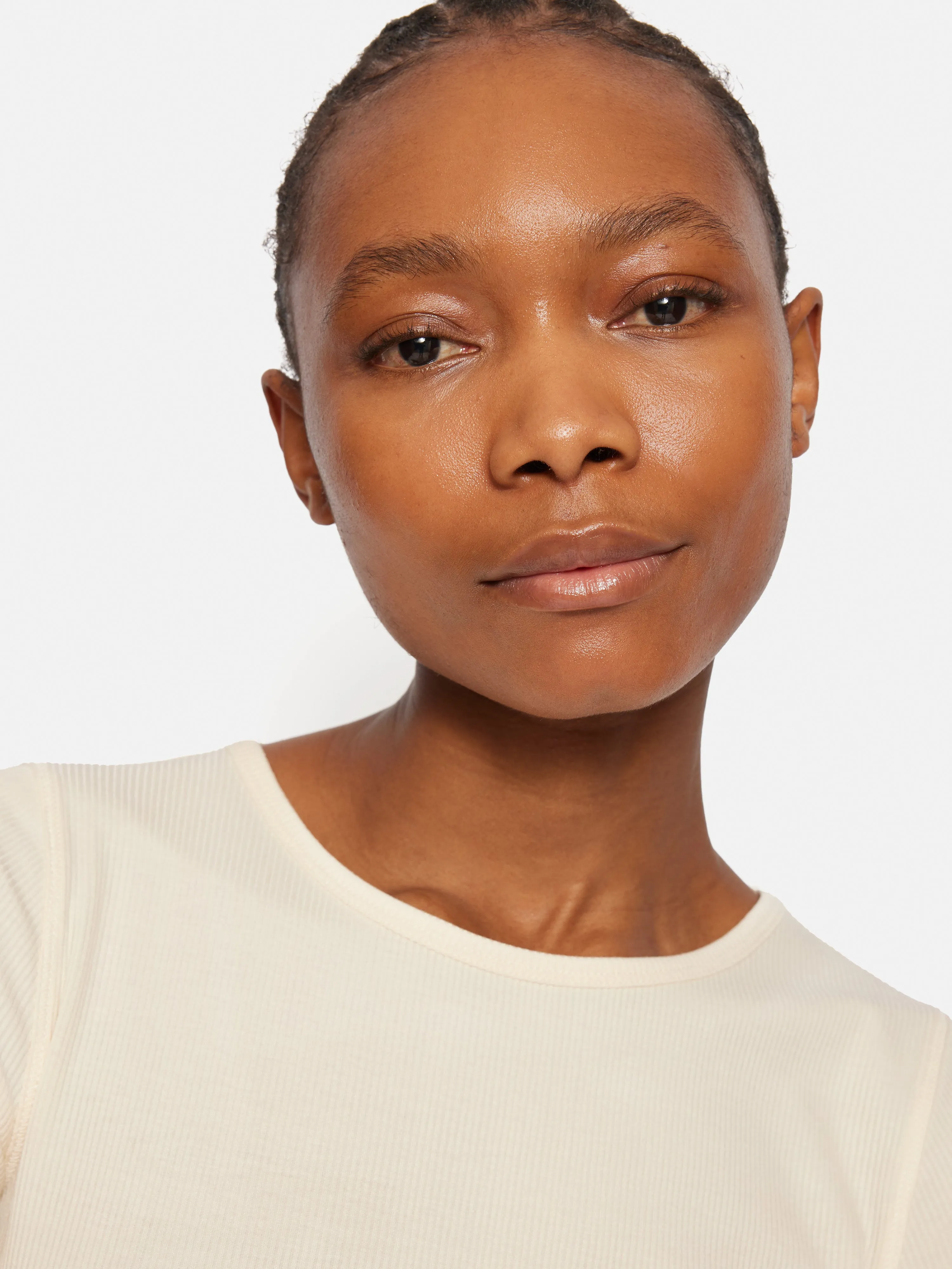 Bovey Crew Neck Tee | Cream sold by Jigsaw product image thumbnail 2
