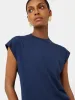 Whitney High Neck T-shirt | Indigo sold by Jigsaw