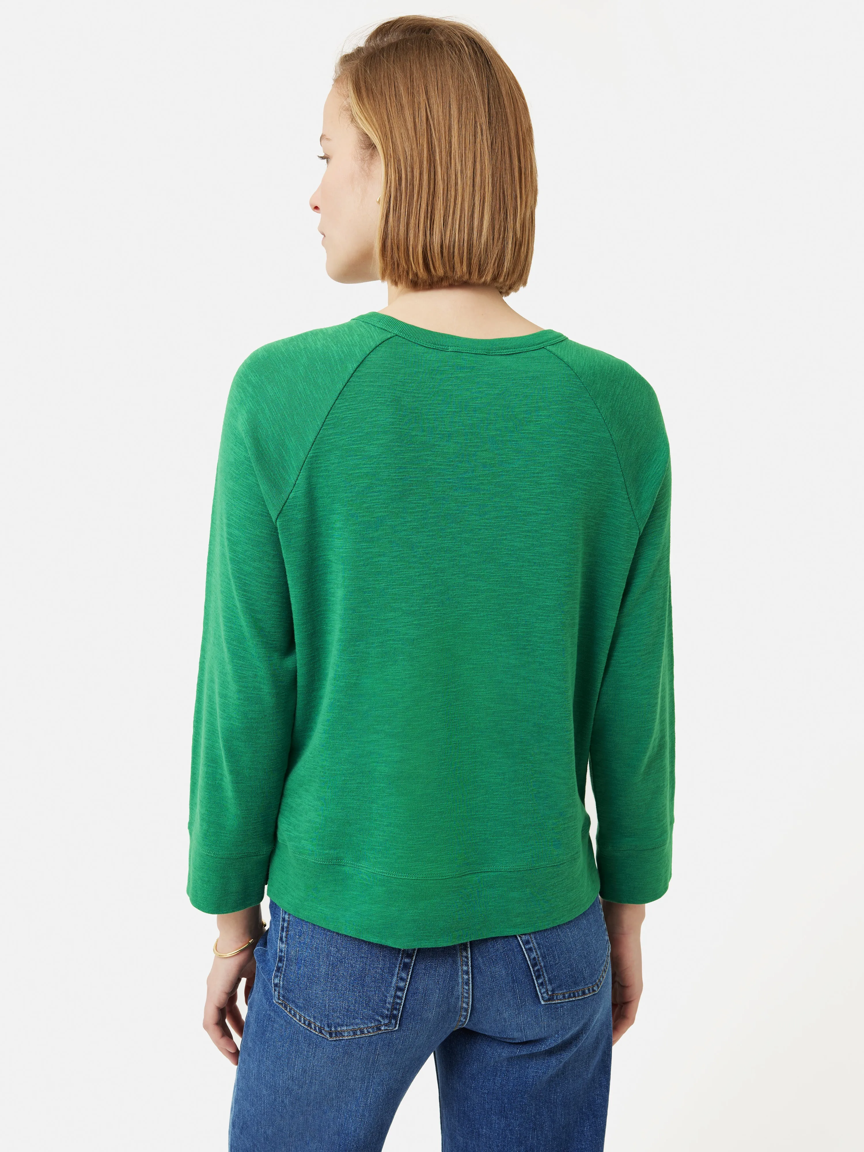 Cotton Luxe Raglan Tee | Green sold by Jigsaw product image thumbnail 5