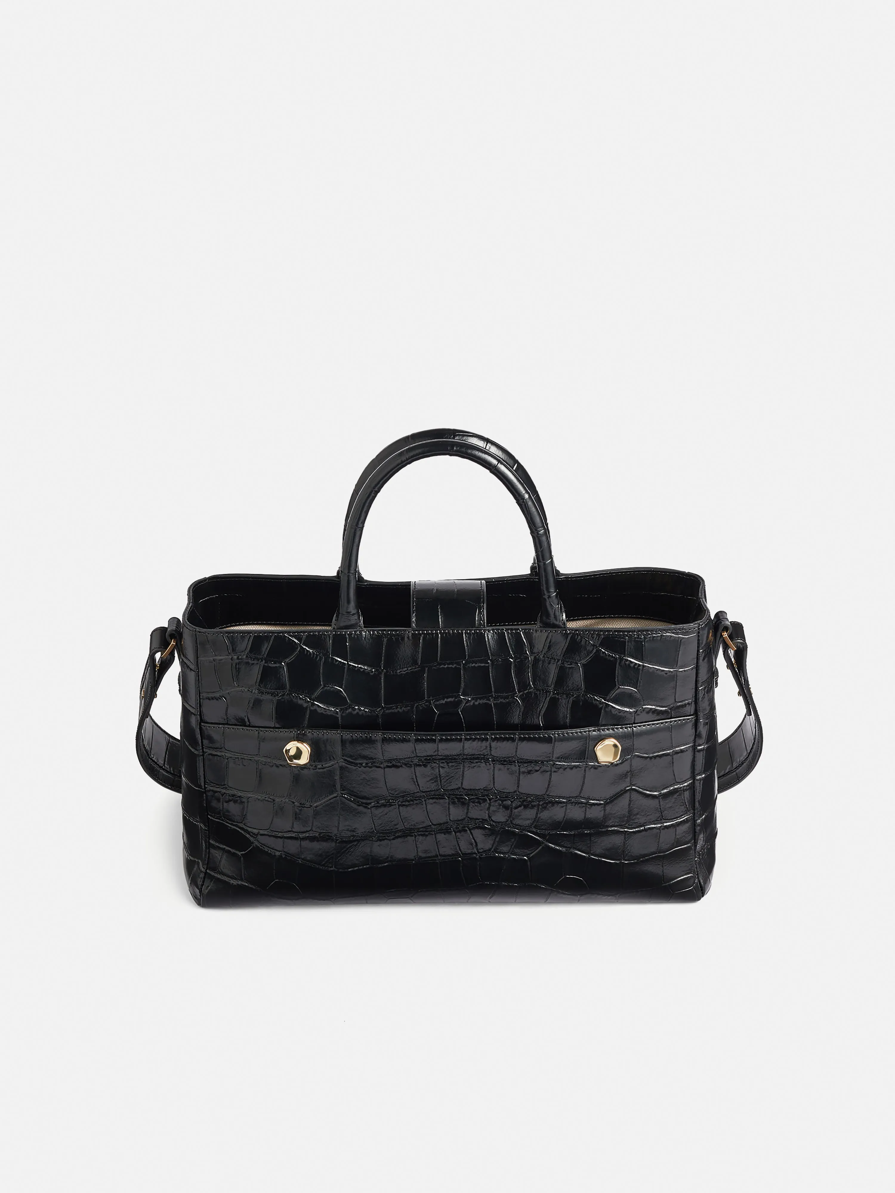 Adela Croc Leather Tote | Black sold by Jigsaw product image thumbnail 2