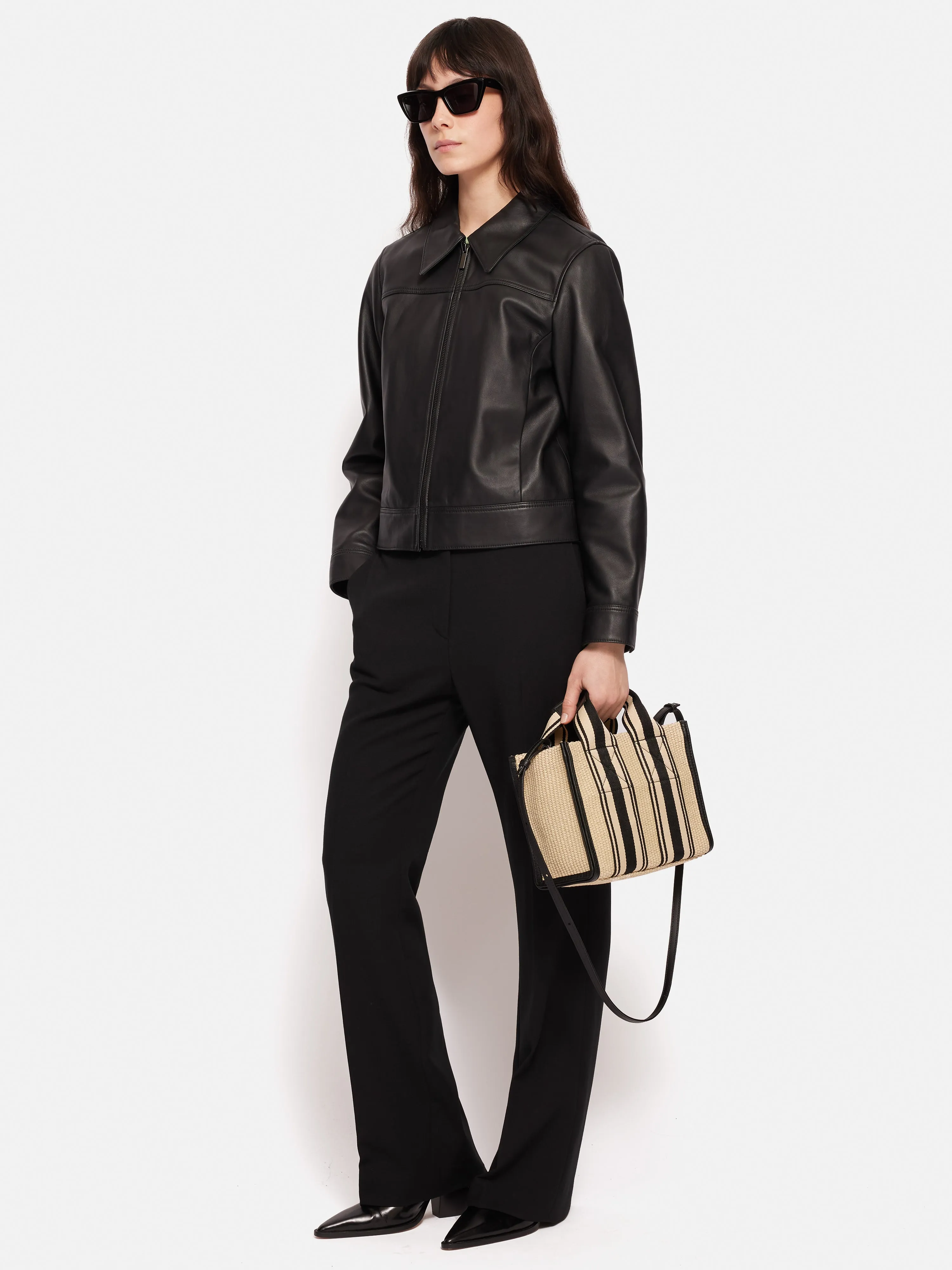 Mini Athena Stripe Woven Tote | Natural sold by Jigsaw product image thumbnail 2