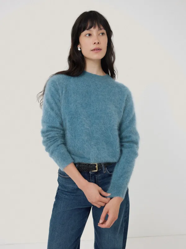 Halo Cashmere Jumper | Blue sold by Jigsaw