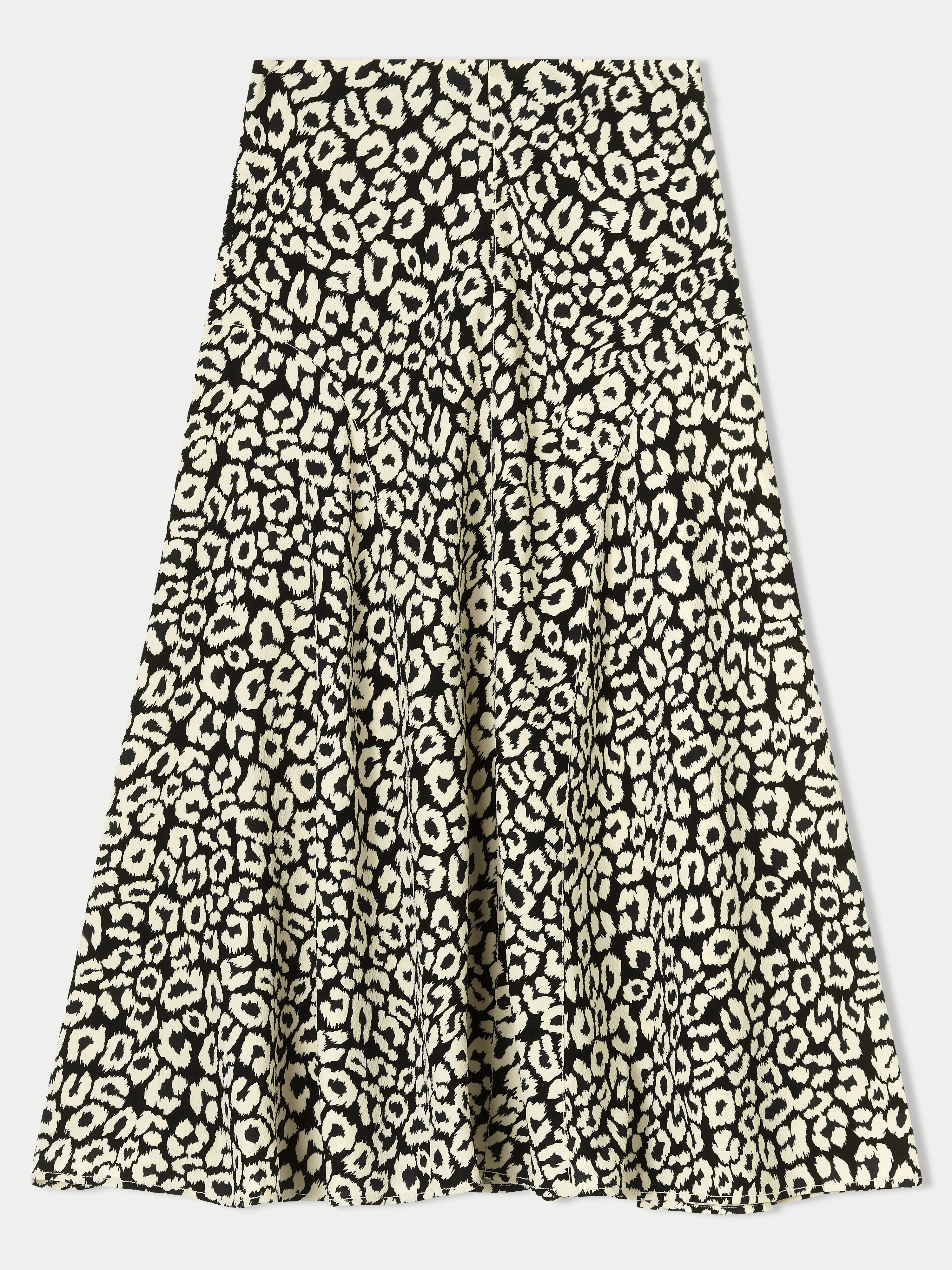 Leopard Midi Skirt | Monochrome sold by Jigsaw product image thumbnail 5