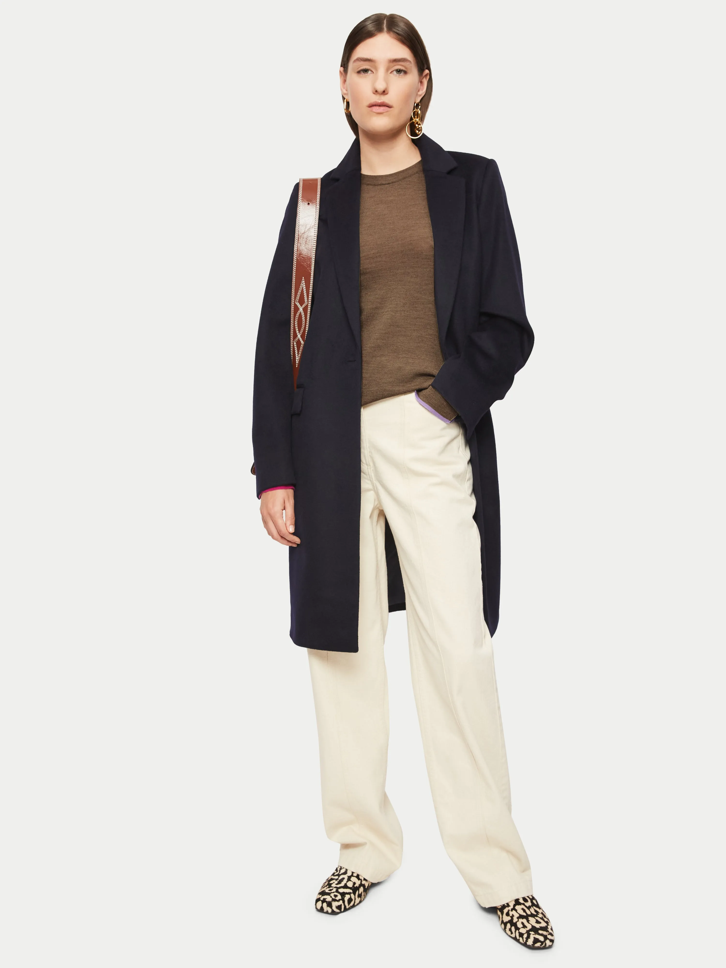 Merino Crew Neck Jumper | Khaki sold by Jigsaw product image thumbnail 2