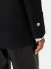 Wool Twill Longline Pea Coat | Black sold by Jigsaw