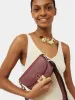 Denbigh Studded Leather Bag | Pink sold by Jigsaw