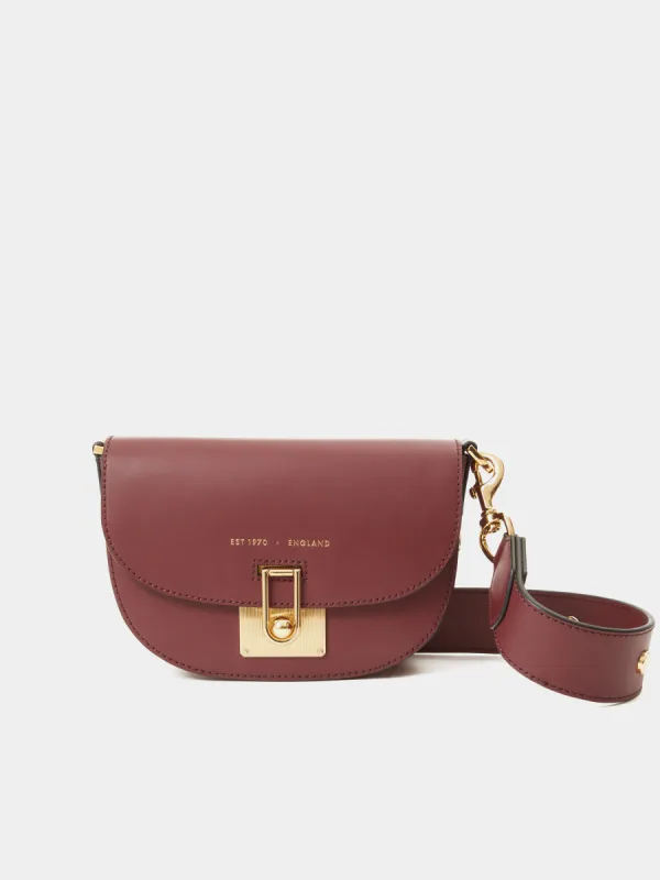 Denbigh Studded Leather Bag | Pink sold by Jigsaw