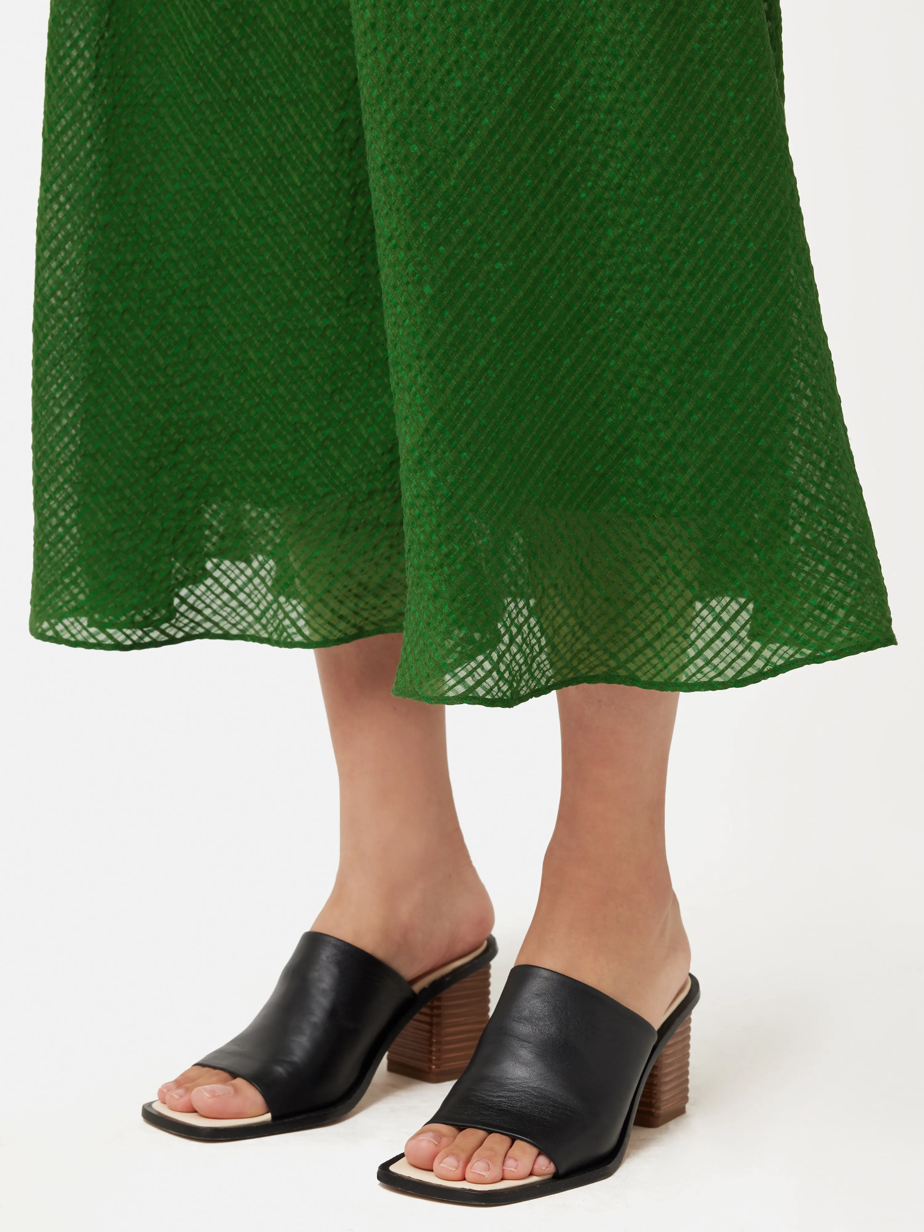 Silk Linen Gauze Midi Dress | Green sold by Jigsaw product image thumbnail 2