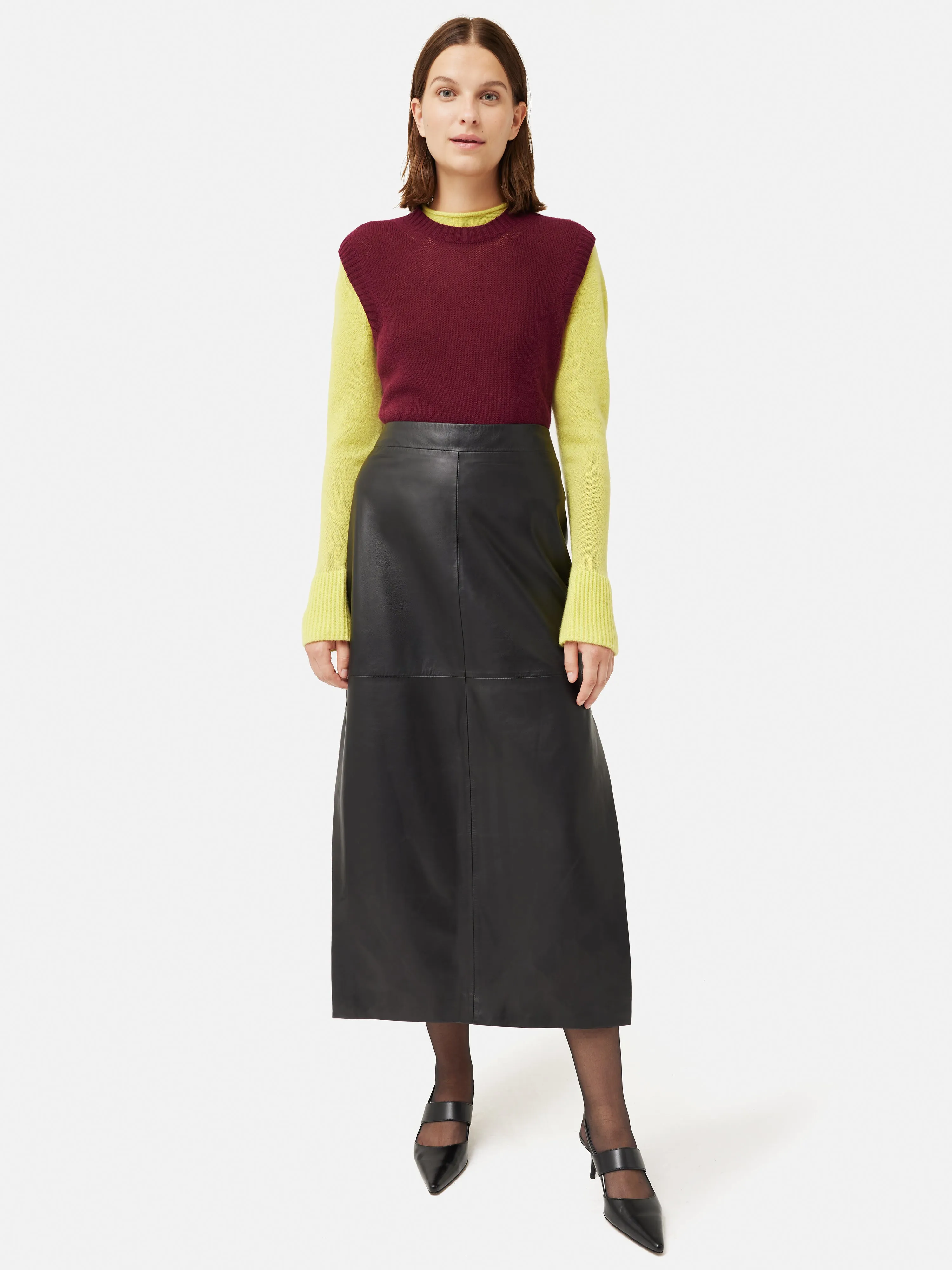 Cashmere Crew Neck Tank | Purple sold by Jigsaw product image thumbnail 5