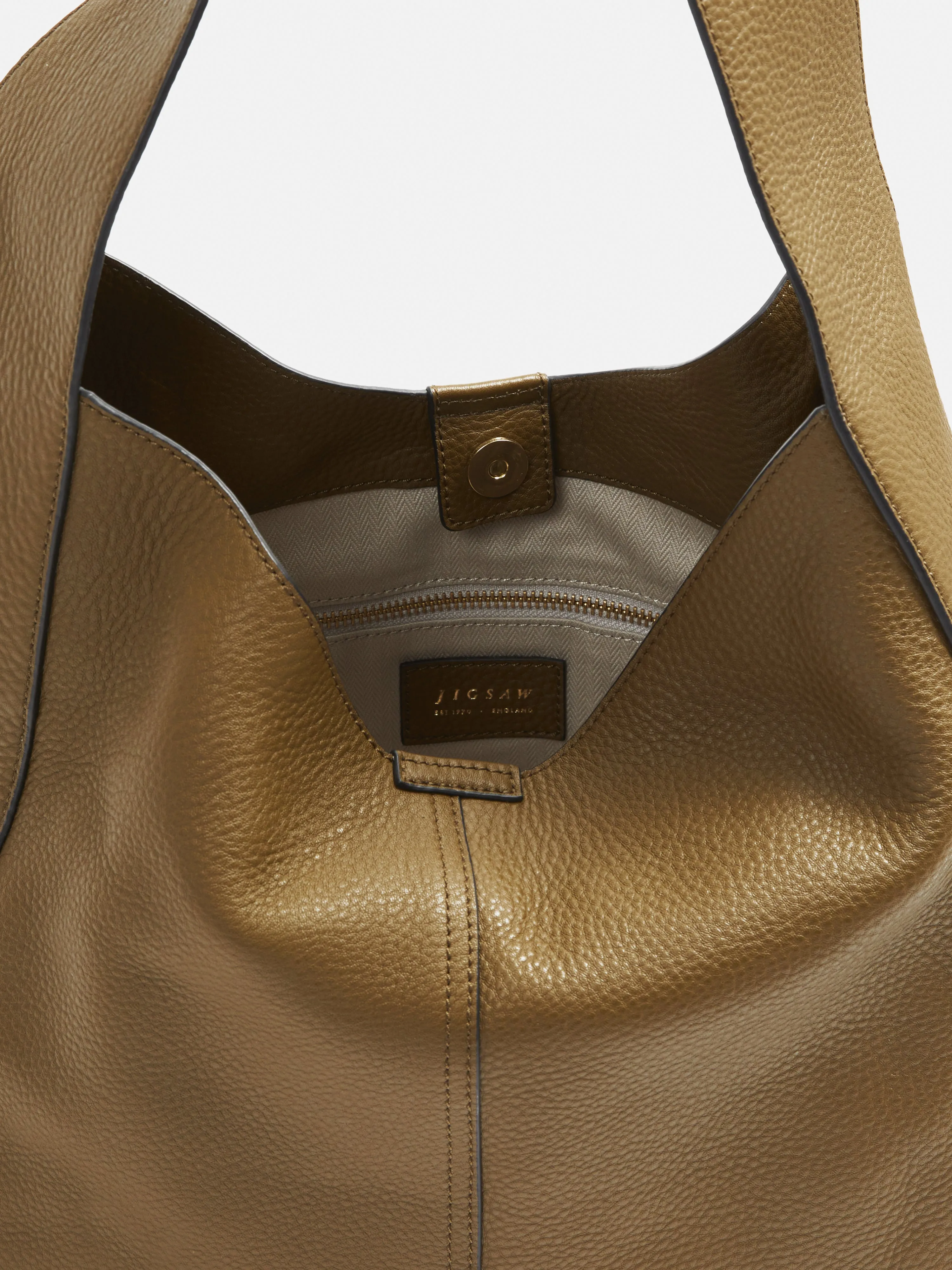 Heckfield Leather Tote | Brown sold by Jigsaw product image thumbnail 5