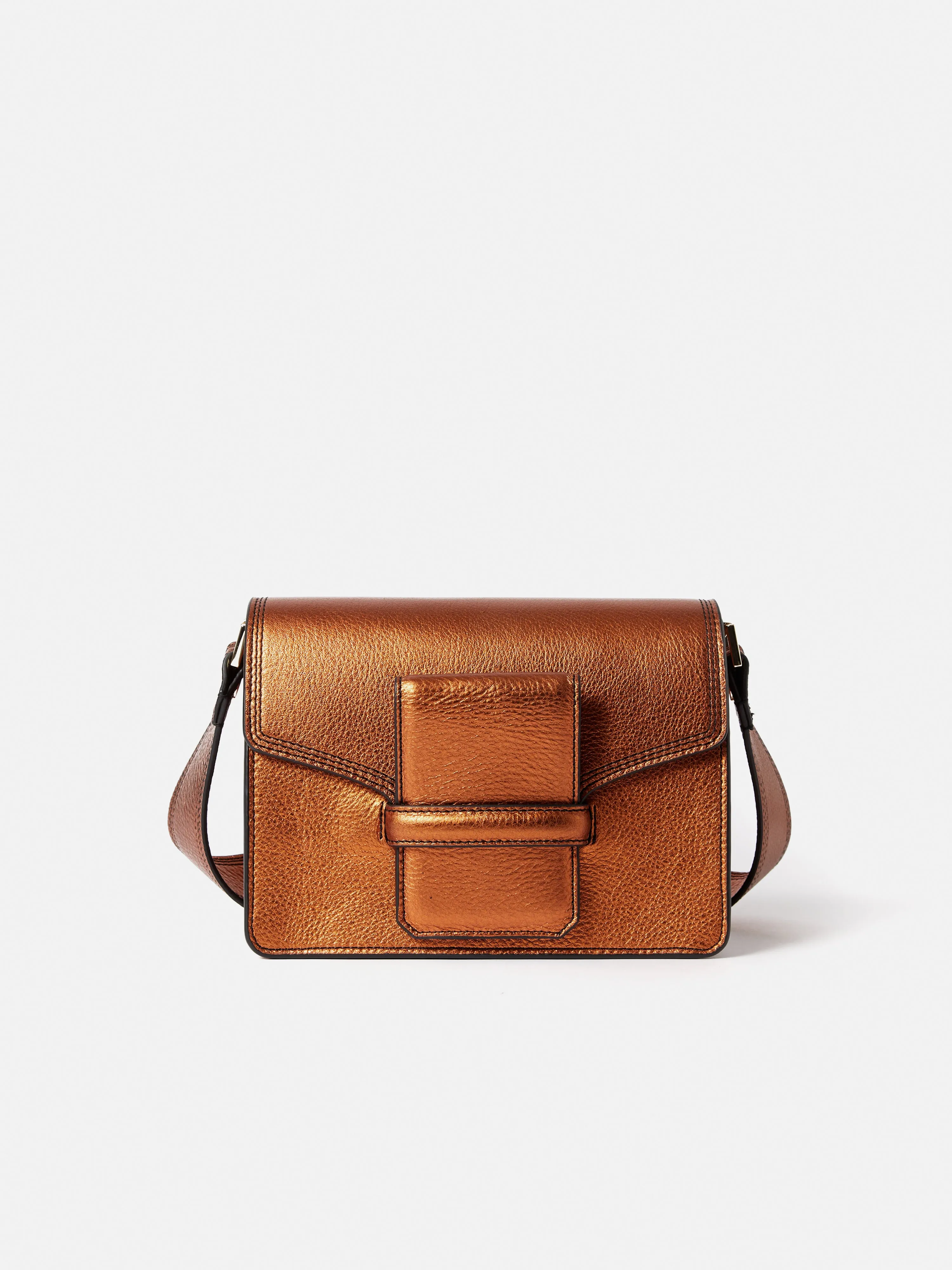 Ada Leather Crossbody Bag | Copper sold by Jigsaw