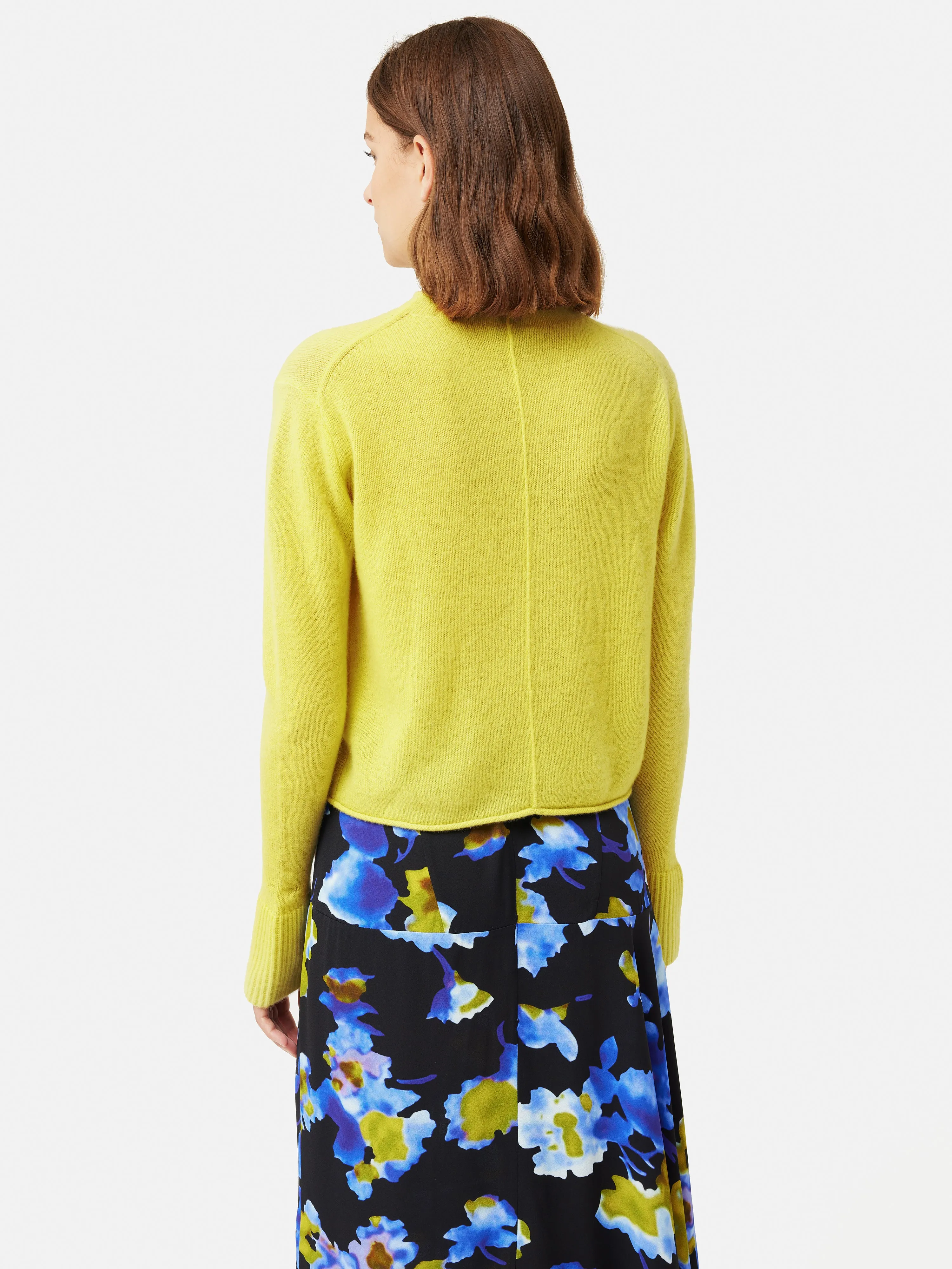 Cloud Cashmere Eldon Jumper | Yellow sold by Jigsaw product image thumbnail 5