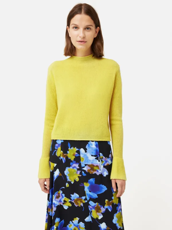 Cloud Cashmere Eldon Jumper | Yellow sold by Jigsaw
